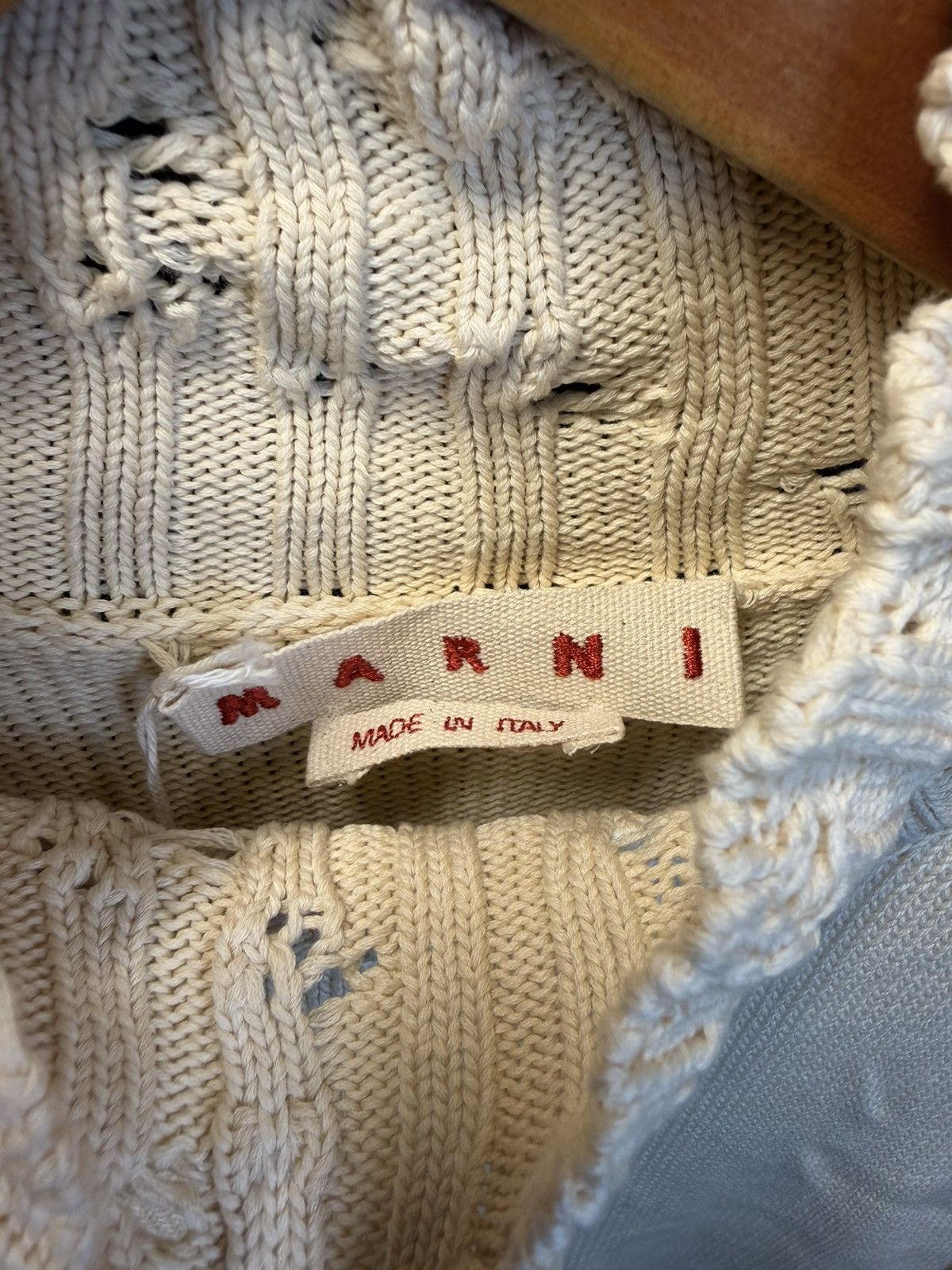 Marni Marni High Neck Damaged Knit Vest Size XXL / US 16-18 / IT 52-54 - 3 Thumbnail