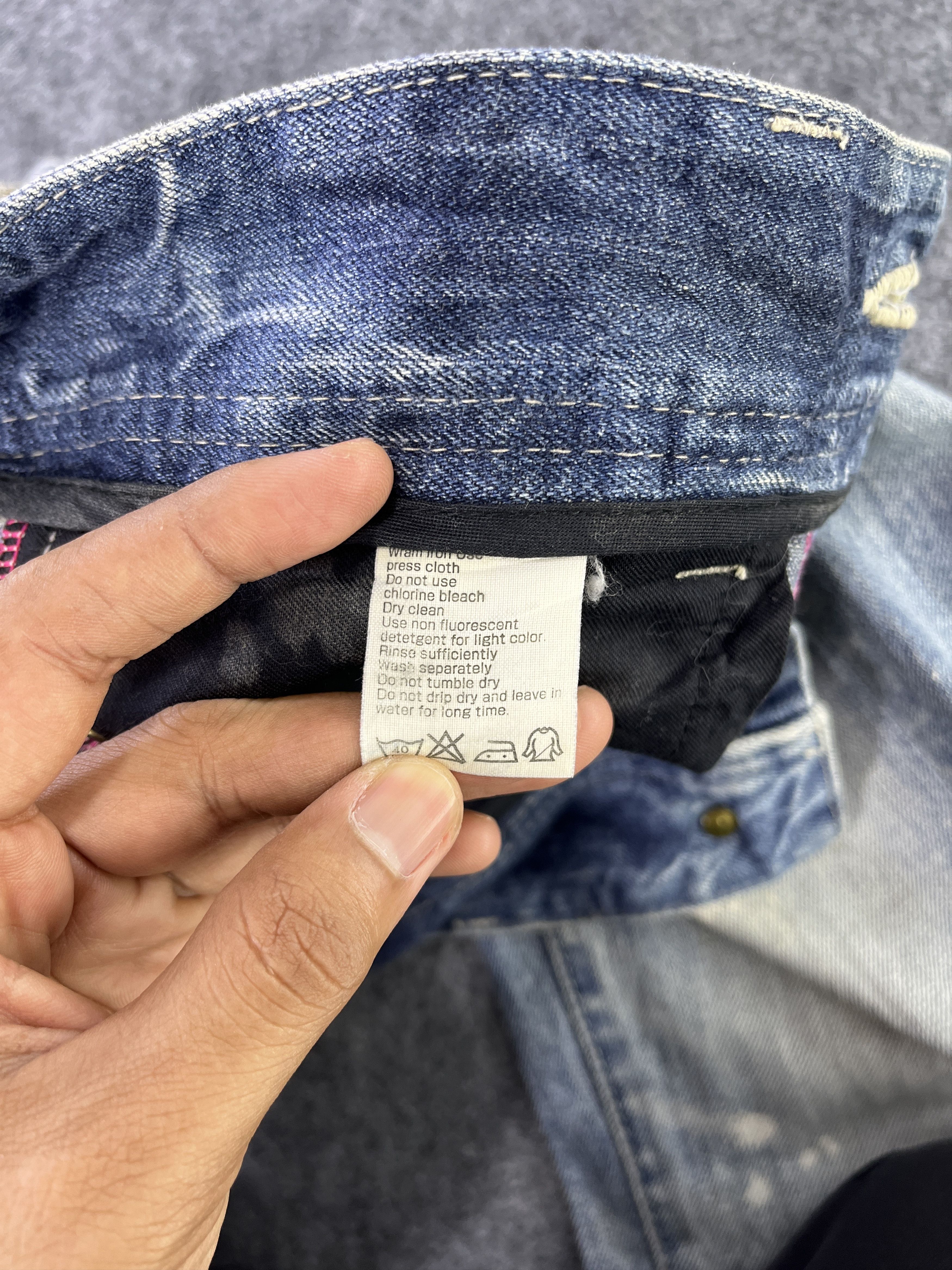 Vanquish Vanquish Paint Splashes Jeans Flare Denim - J939 Size 32" / US 10 / IT 46 - 10 Thumbnail