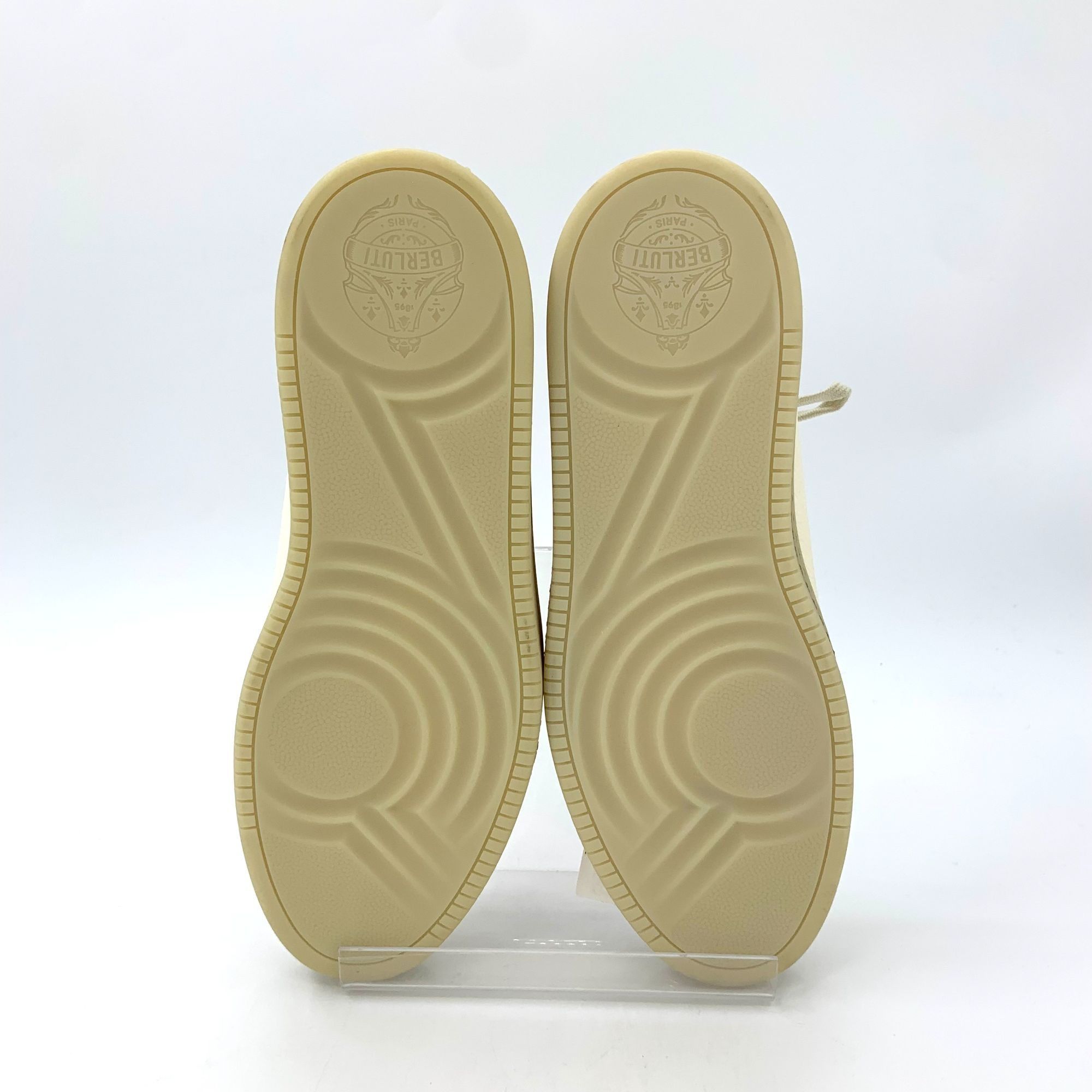 Berluti Berluti Beige 1895 Logo Leather Lace-Up Casual Board Shoes S Size US 7.5 / EU 40-41 - 4 Thumbnail