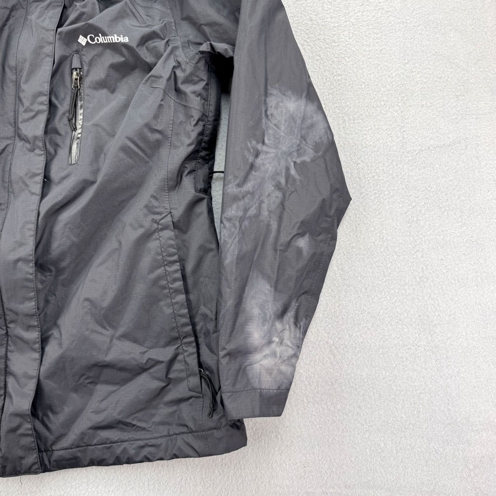 Vintage Columbia Jacket Womens Small Black Hooded Full Zip Raincoat Outdoors Parka Coat Size S / US 4 / IT 40 - 2 Thumbnail