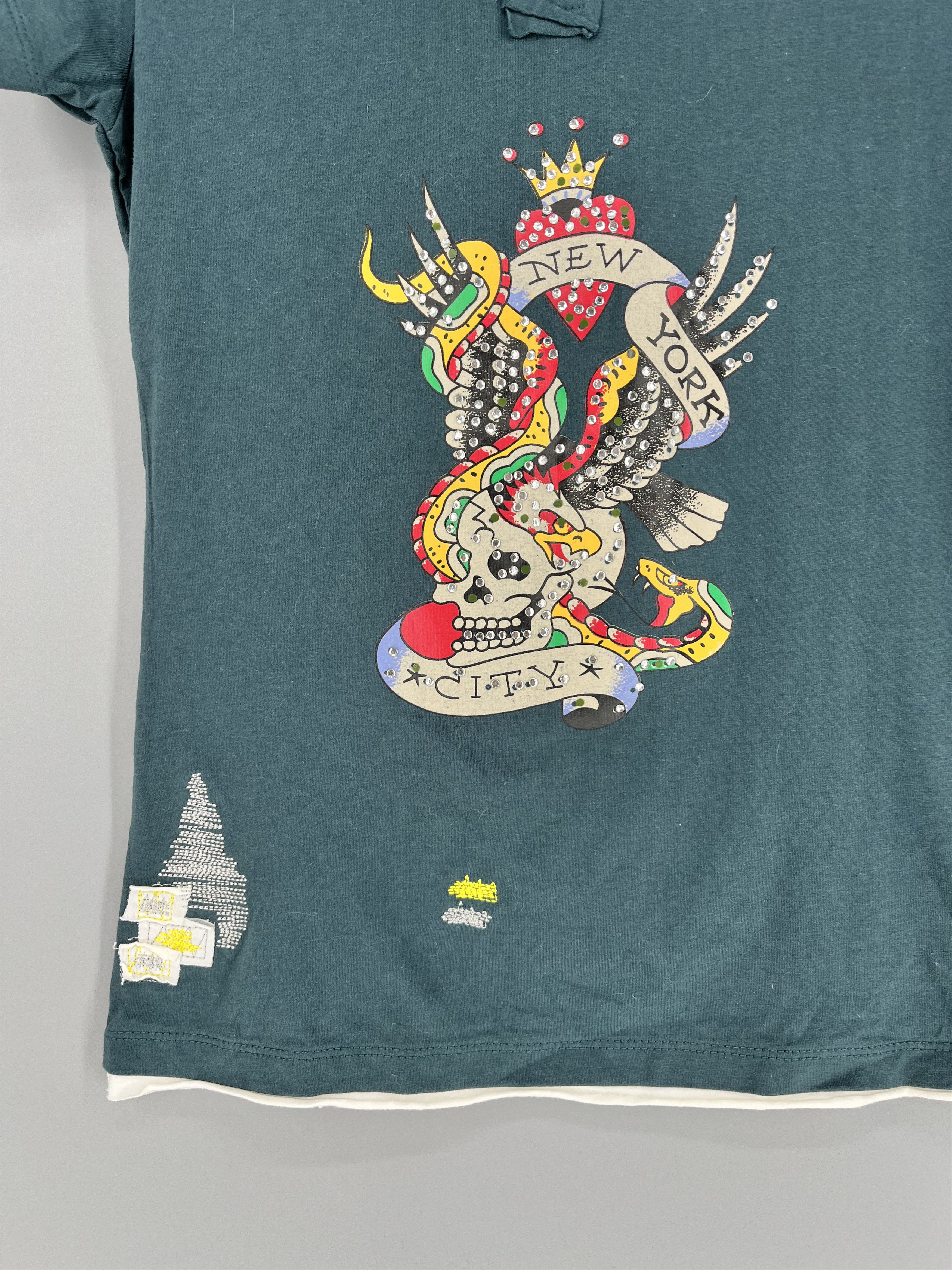 Christian Audigier Vintage Ed Hardy By Christian Audigier Polo Tee Size L / US 10 / IT 46 - 6 Thumbnail
