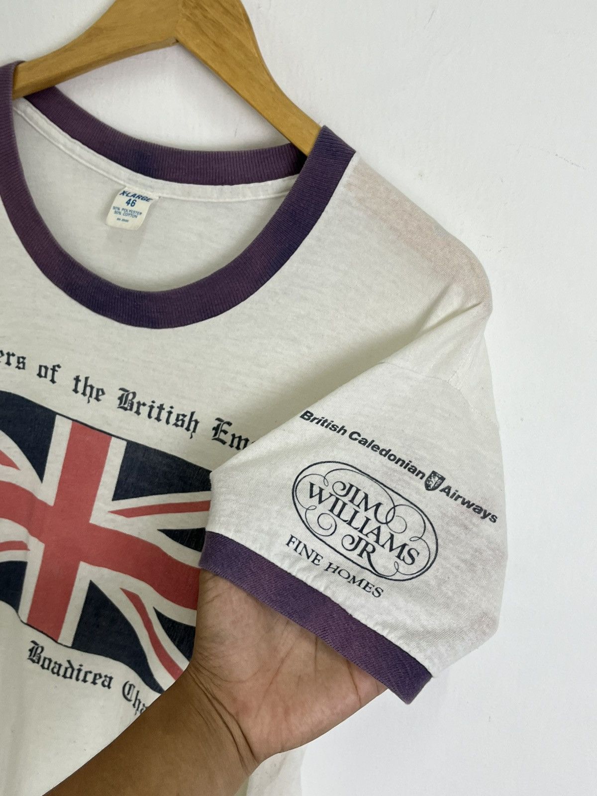 Vintage 80’s Boadicea Chapter Ringer Tee Size US XL / EU 56 / 4 - 5 Thumbnail