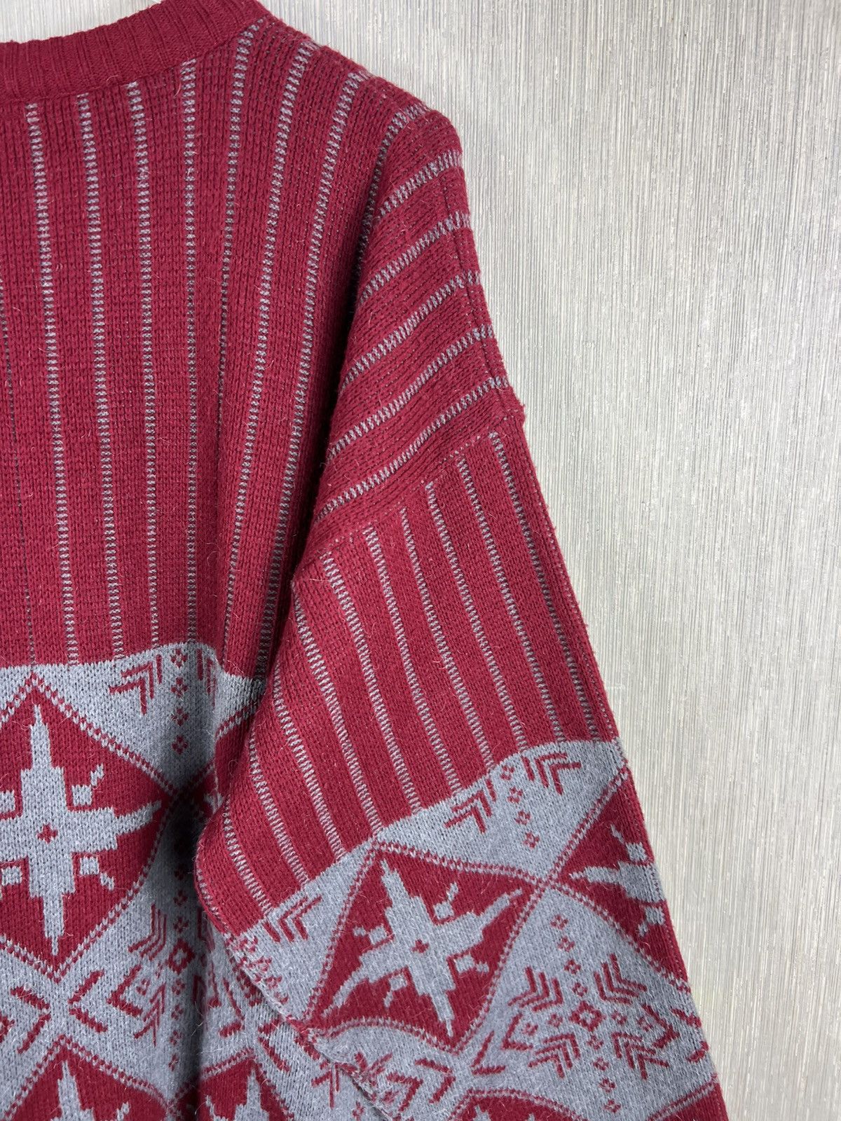 Levi's Vintage Levis Civvy Street snowflakes winter pattern sweater Size US XL / EU 56 / 4 - 15 Thumbnail