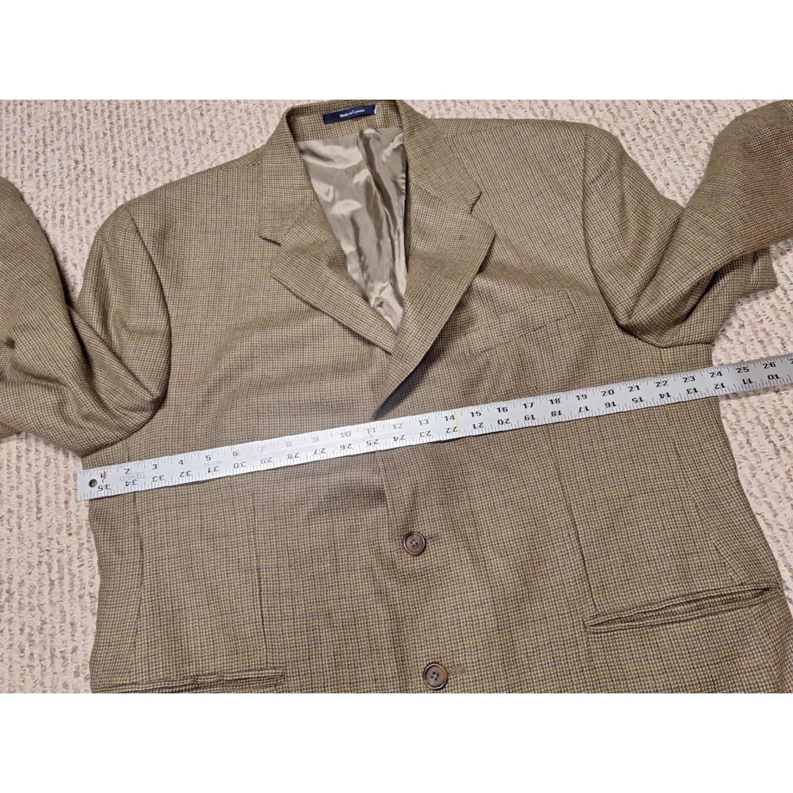 Vintage Ralph Lauren Polo University Club Blazer 2-Button 46R Wool Tweed Brown Mens Jacket Size US XXL / EU 58 / 5 - 4 Thumbnail
