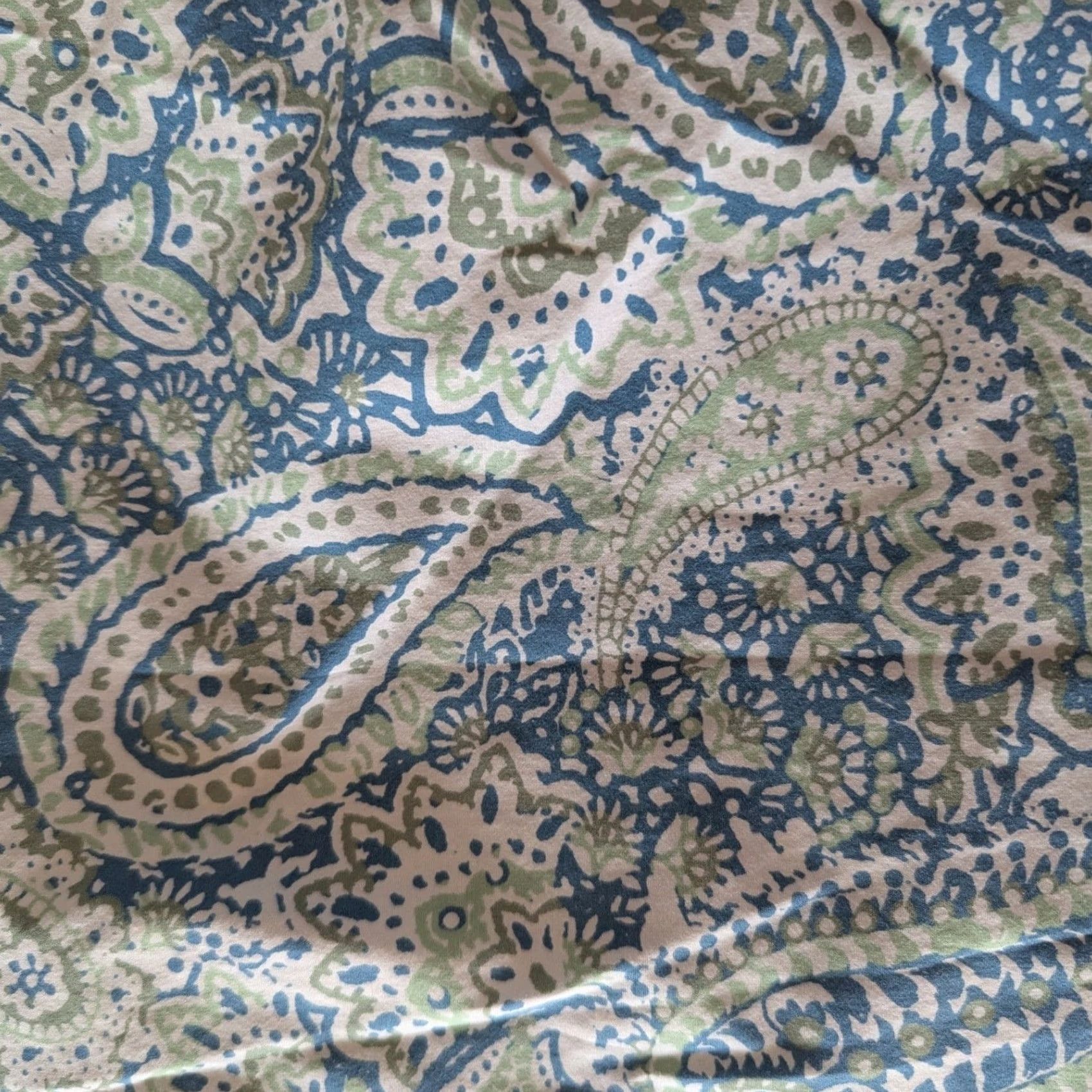Geoffrey Beene Geoffrey Beene Sport Sleeveless Paisley Print Collared Shirt Size 14 Women’s Blouse Stretch Blue Zipper Vintage No Size XL / US 12-14 / IT 48-50 - 4 Thumbnail