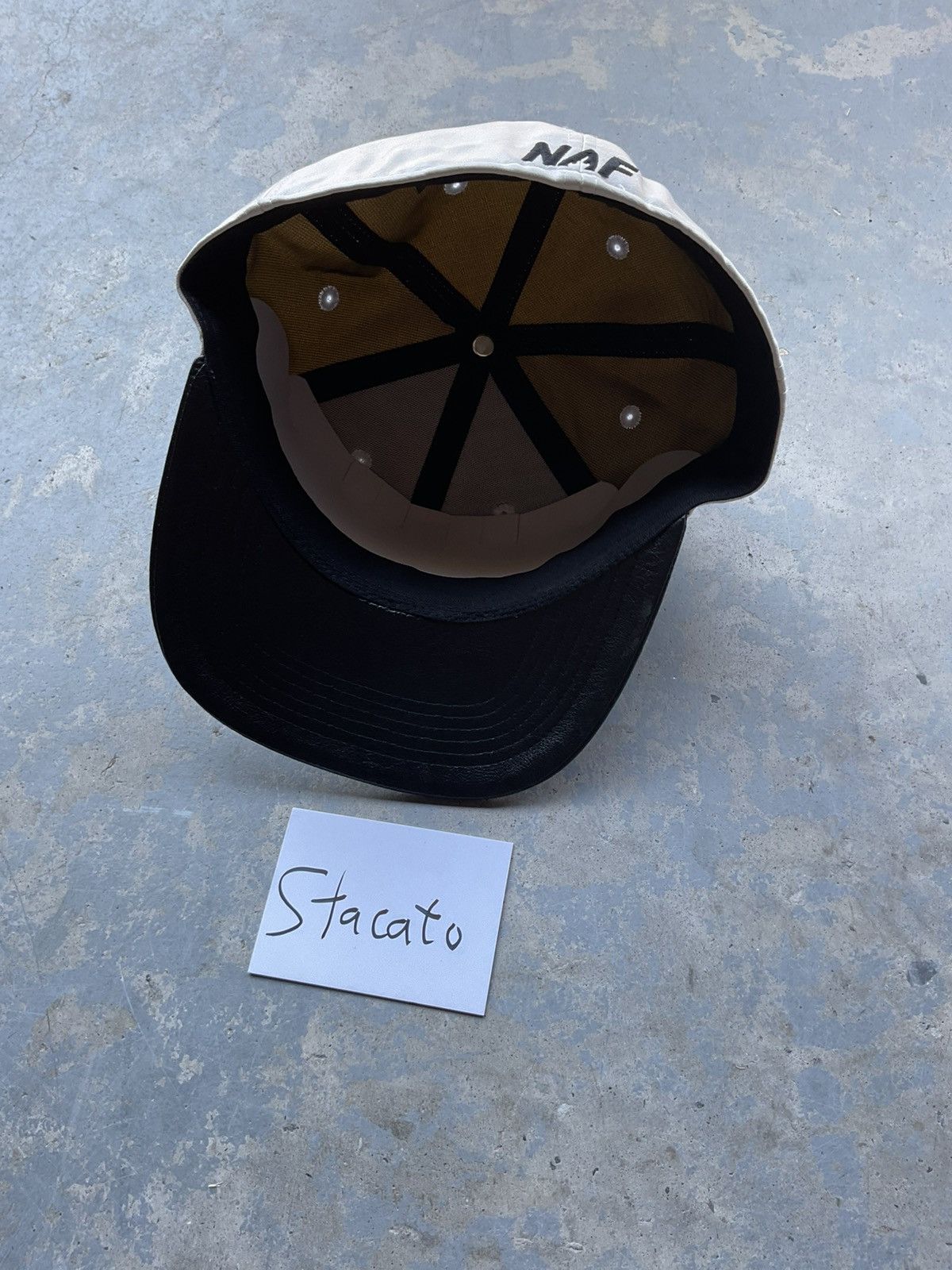 Other NAF Leather 420 Exclusive Fitted Hat White/Black Size ONE SIZE - 6 Thumbnail