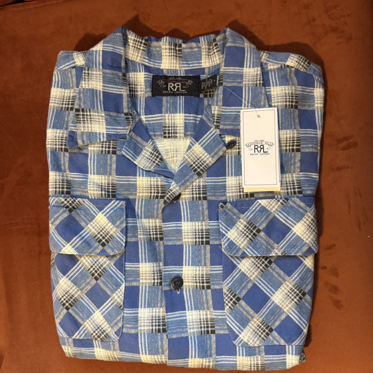 RRL Ralph Lauren RRL Chamois Northwest Camp Shirt - Blue/Multi Size US M / EU 48-50 / 2 - 3 Thumbnail