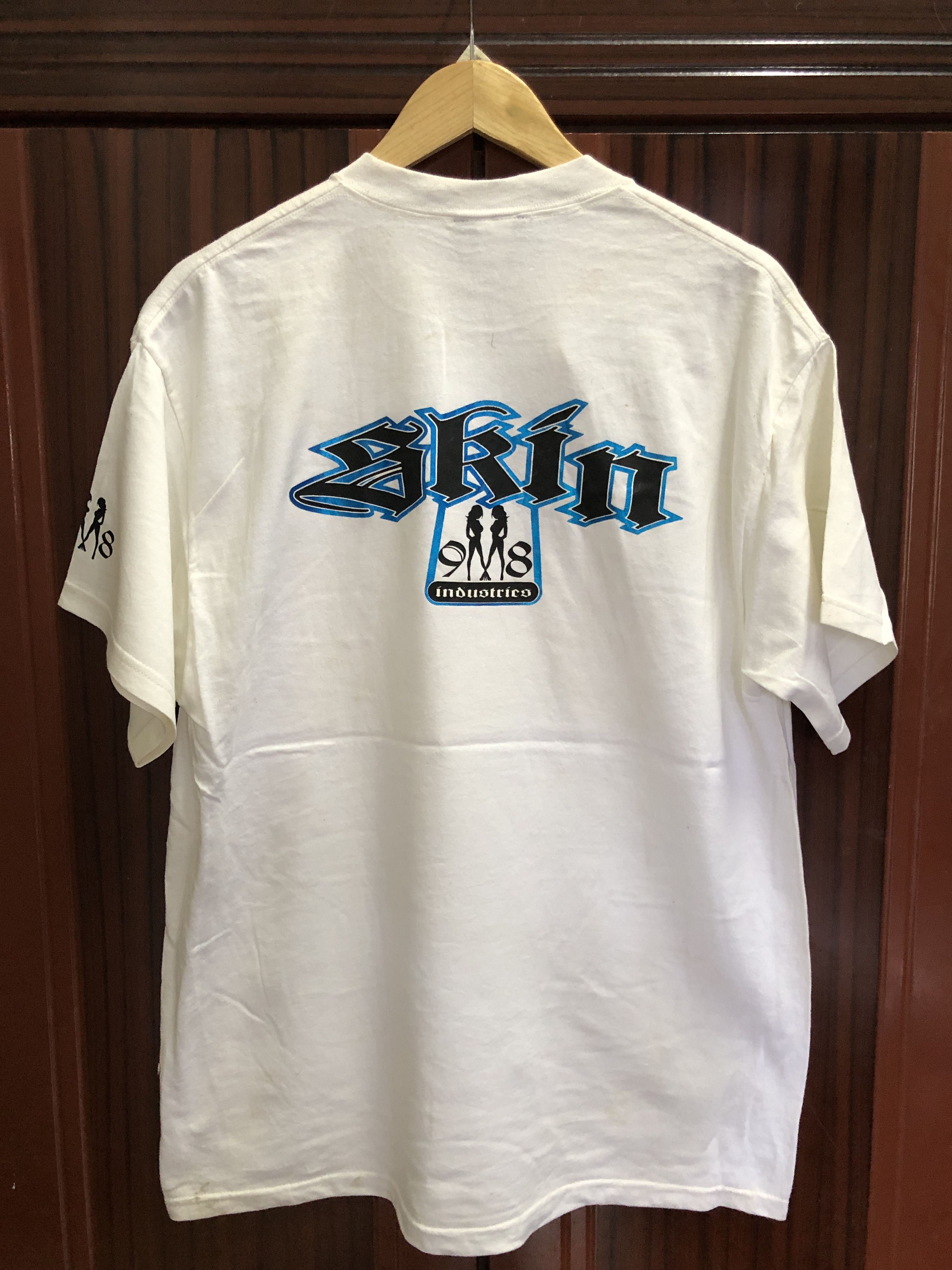 Japanese Brand Vintage Y2K Skin Industries Porn Star Skateboard Tee Size US L / EU 52-54 / 3 - 2 Thumbnail