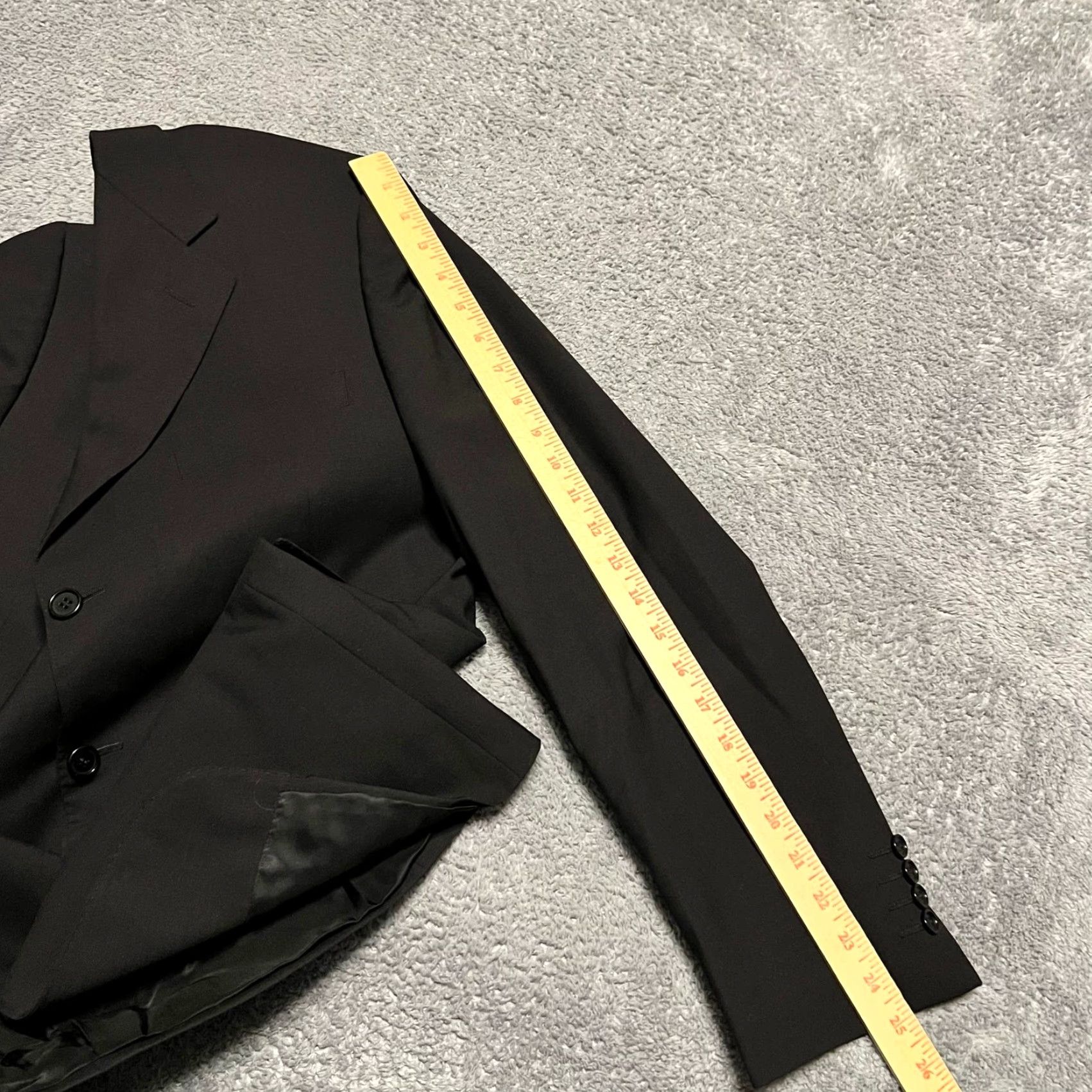 Canali Canali Blazer Sport Coat Mens 40 Black Wool 3 Buttons Made In Italy Jacket Coat Mens Size 40R - 7 Thumbnail