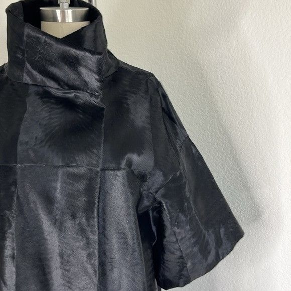 Marni Marni Agnello Lamb Silk Lined Patch Leather Fur Midi Cape Hi Size M / US 6-8 / IT 42-44 - 4 Thumbnail
