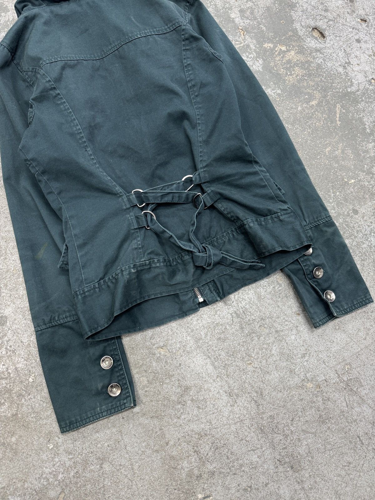 Vintage y2k Denim Bomber Jacket Size M / US 6-8 / IT 42-44 - 11 Thumbnail