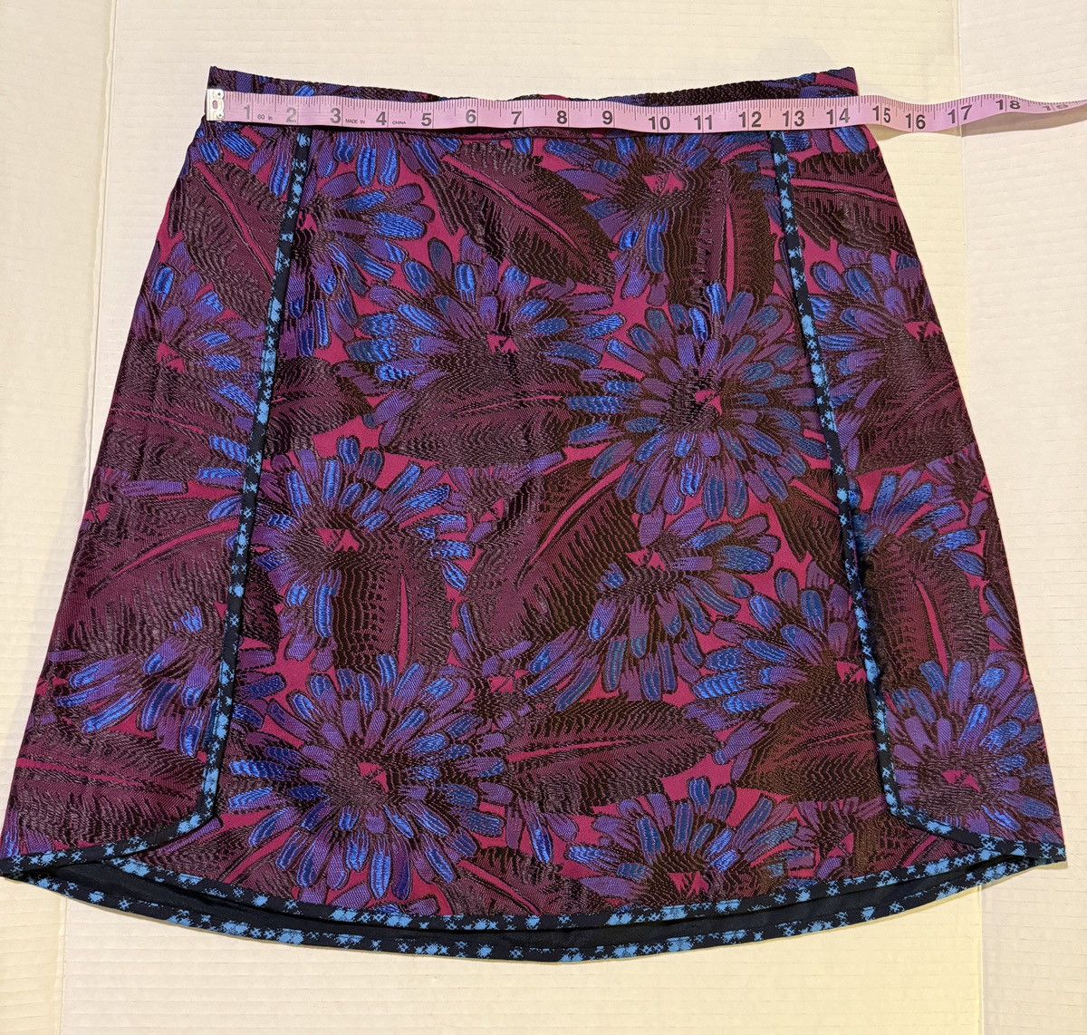 J.Crew J.Crew Midnight Floral Purple/Blue Jacquard C5911 Skirt Y2K Size 27" / US 4 / IT 40 - 7 Thumbnail