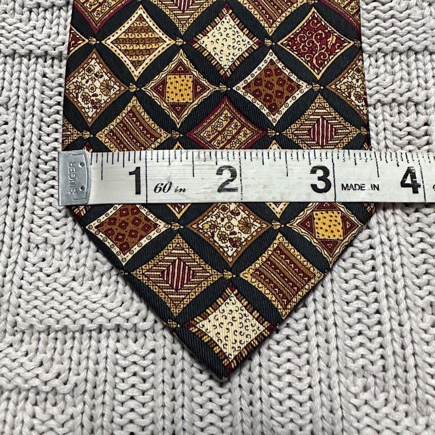 Salvatore Ferragamo Vintage Ferragamo patchwork geometric pattern silk tie Size ONE SIZE - 5 Thumbnail