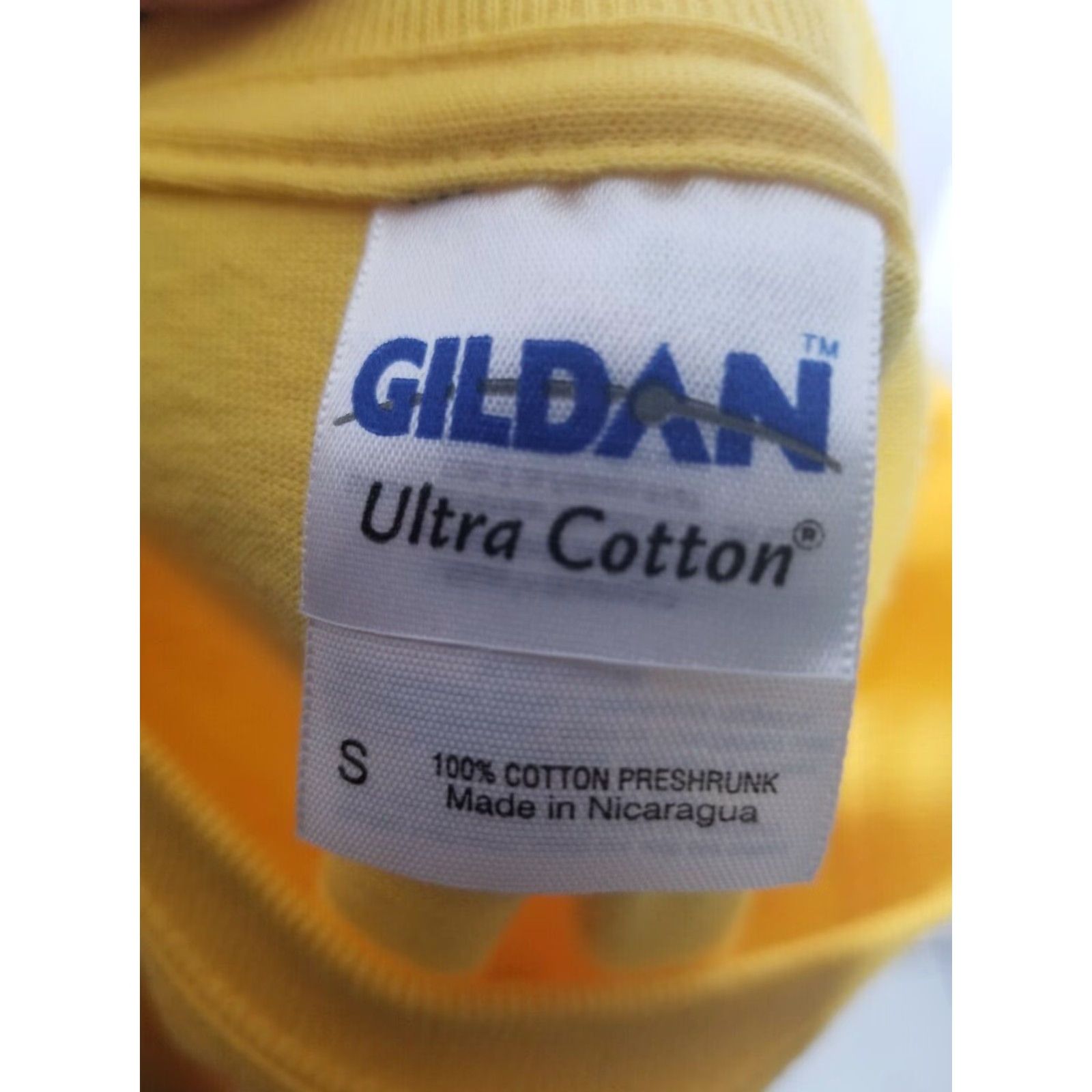 Gildan Retro NASCAR Sprint Cup Series Tee T-Shirt Mens S Double Sided Yellow Crew Neck Cotton Gildan Cup Series Size US S / EU 44-46 / 1 - 4 Thumbnail