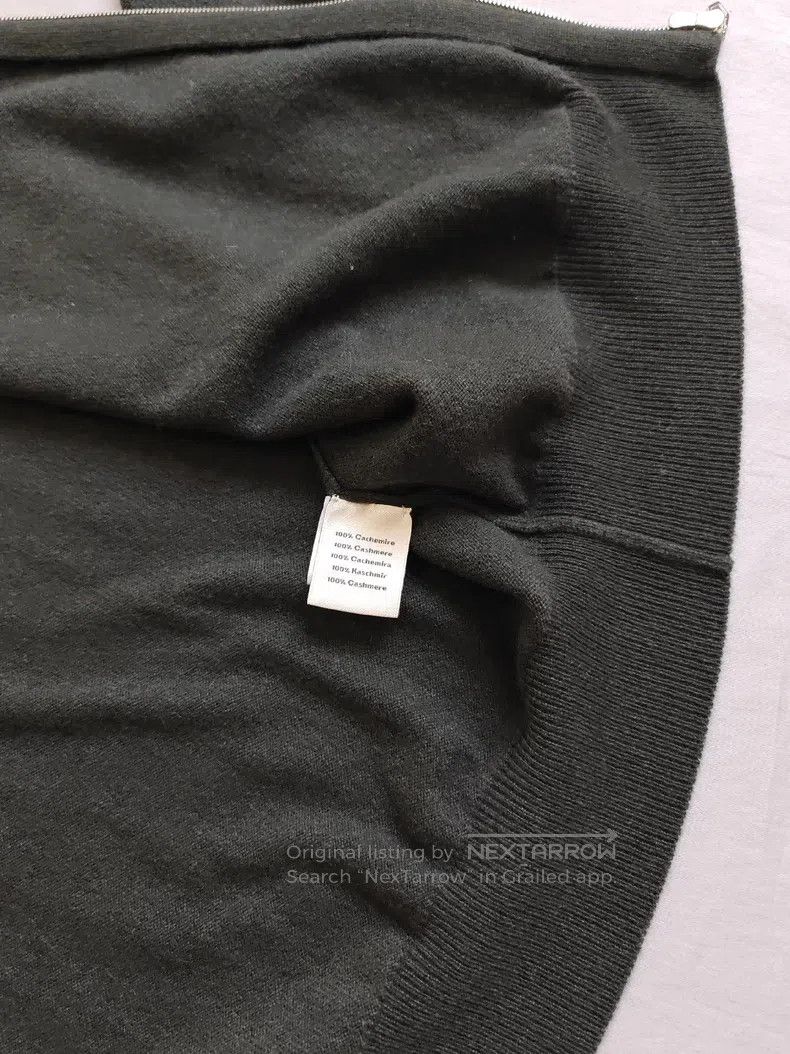 Hermes Hermes Cashmere zip-up jacket, olive green, 100% cashmere Size US L / EU 52-54 / 3 - 6 Thumbnail