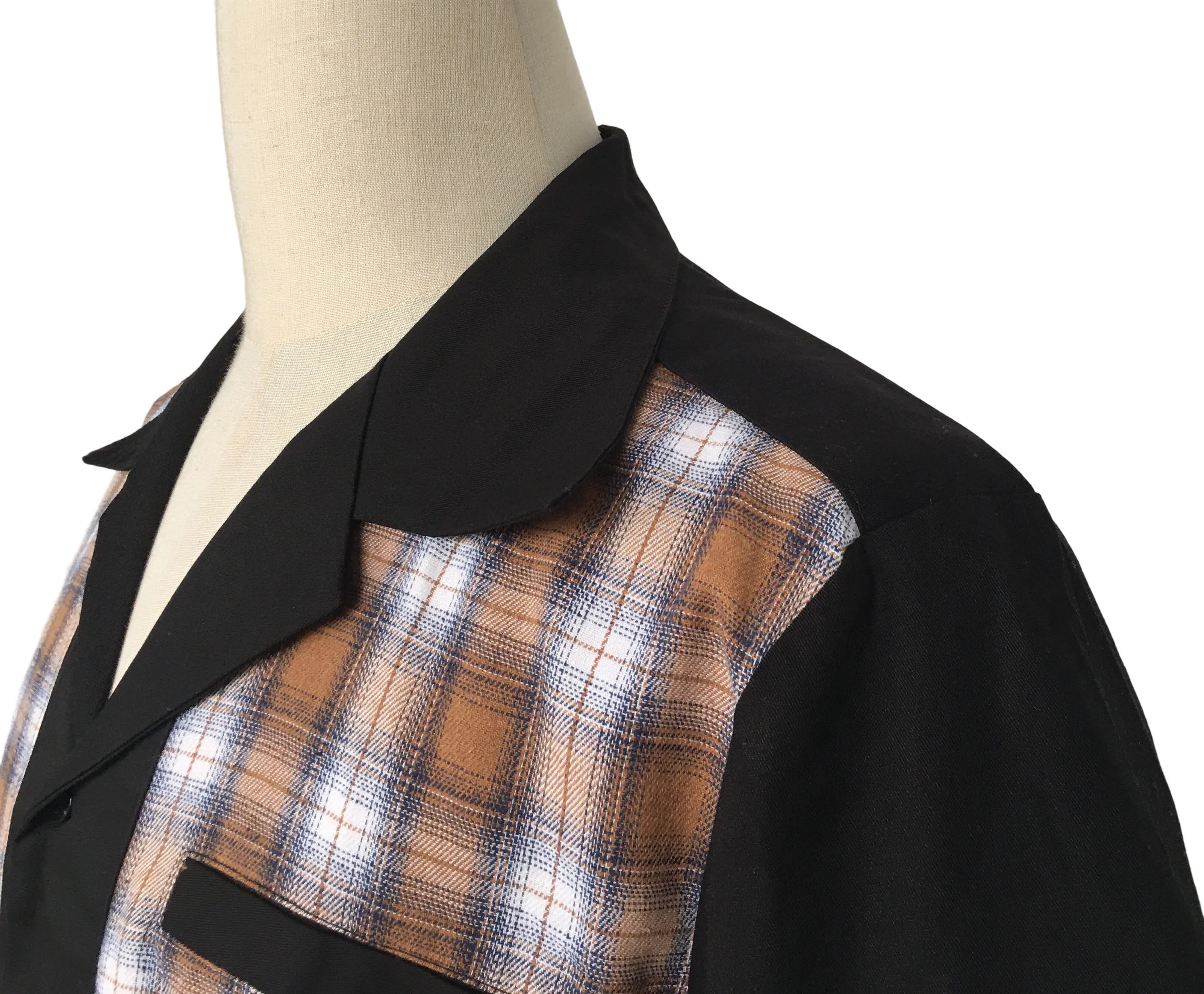Other Workshirts men clothing black contrast plaid Size US XL / EU 56 / 4 - 5 Thumbnail