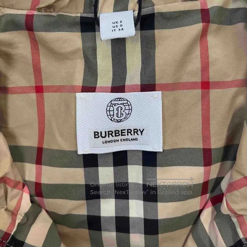 Burberry Burberry Women's Beige Check Jacket. Size XS / US 0-2 / IT 36-38 - 4 Thumbnail