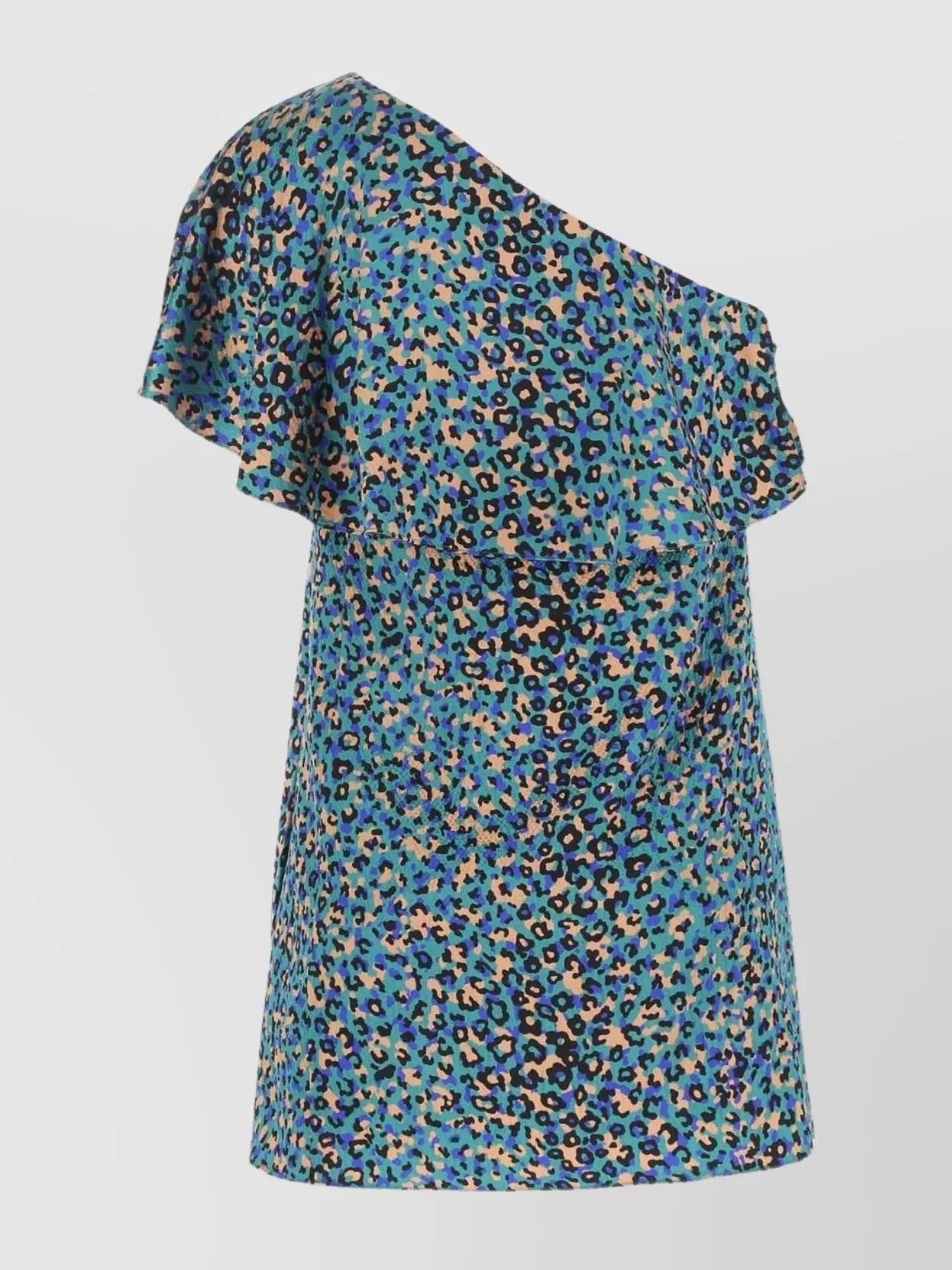 Saint Laurent Paris o1y0126 Mini Dress in Multicolor Size S / US 4 / IT 40 - 2 Thumbnail