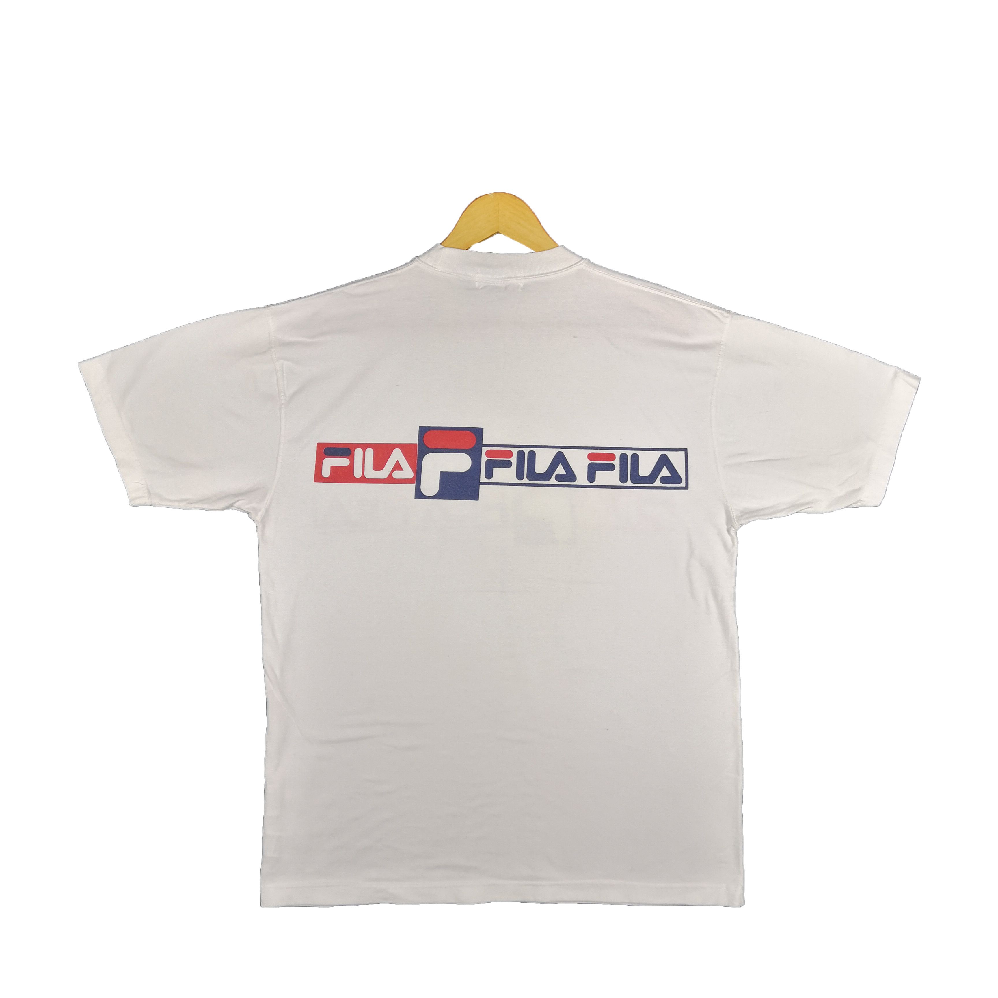 Fila Vintage 90s Fila T-Shirt Streetwear Fila Crewneck 56789 Size US L / EU 52-54 / 3 - 2 Thumbnail