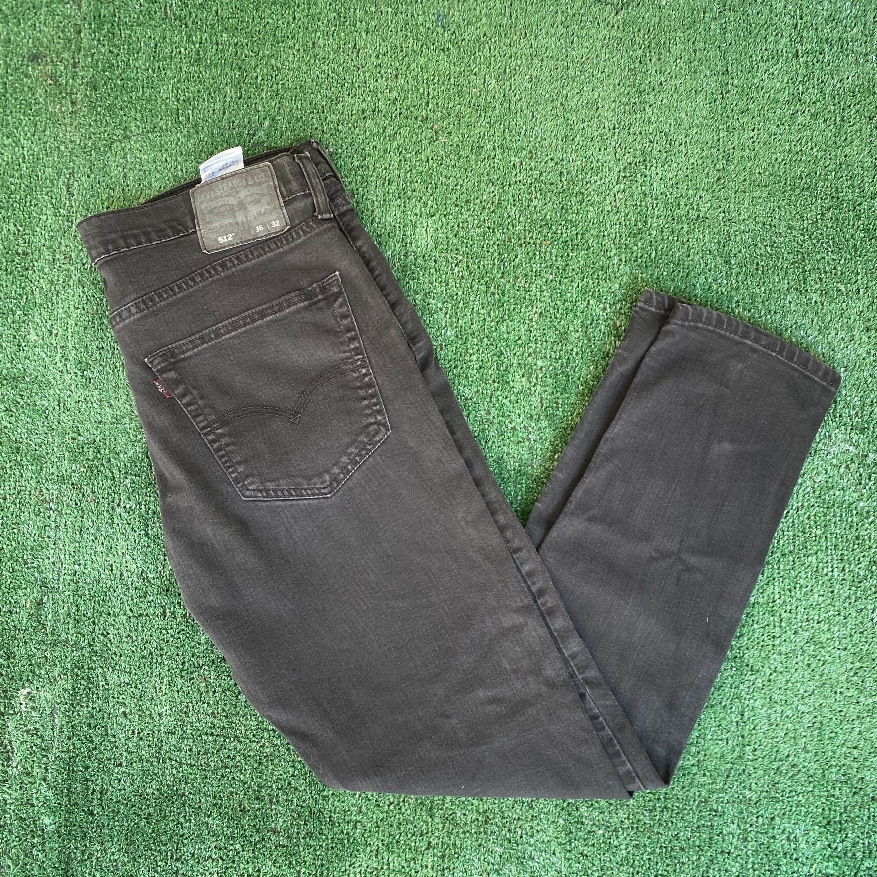 Levi's Vintage Y2K Levi's 512 Jeans Black Slim Taper Pants Size US 36 / EU 52 - 2 Thumbnail