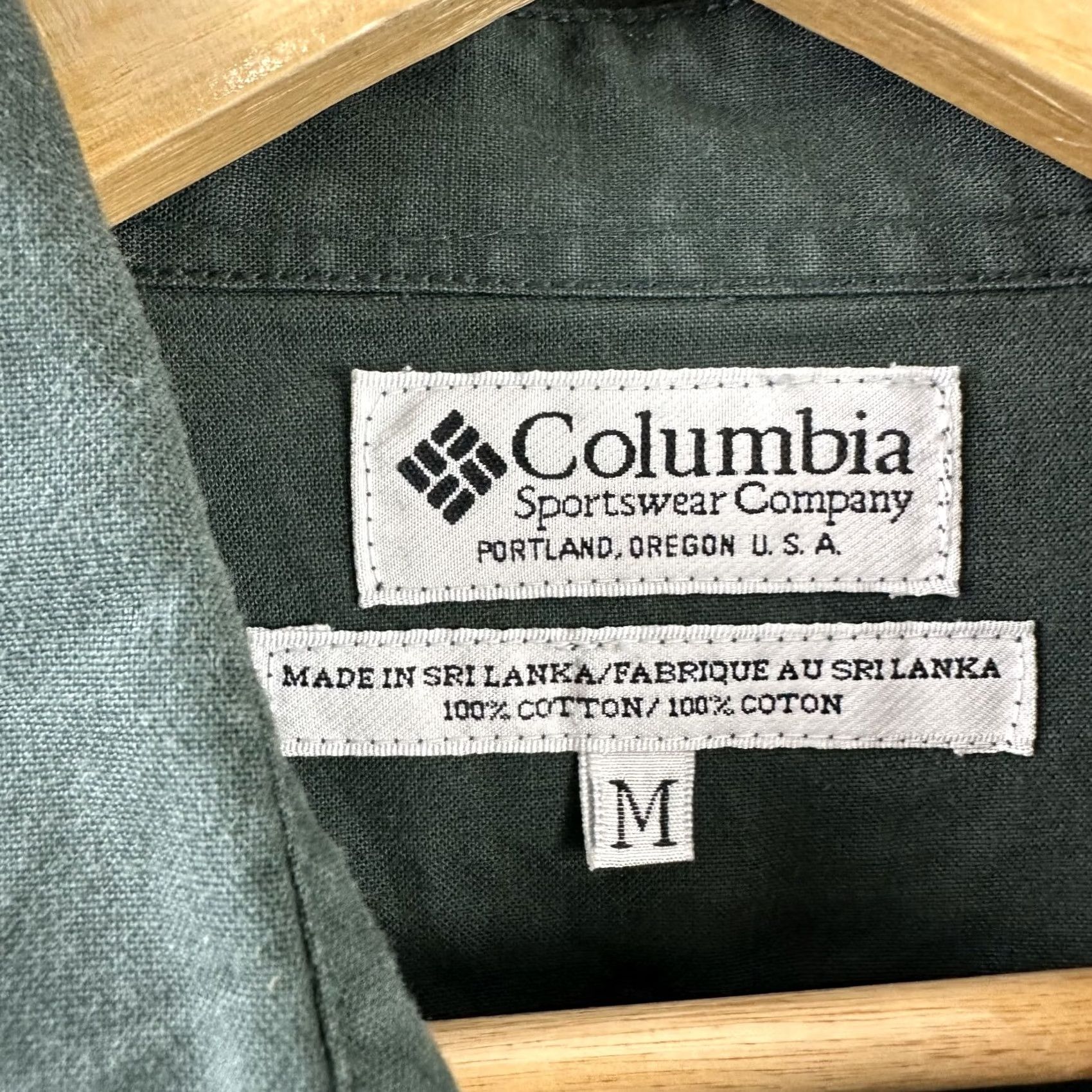 Vintage Columbia Hunting Shirt Mens Medium Green Button-Up Long Sleeve Size US M / EU 48-50 / 2 - 4 Thumbnail