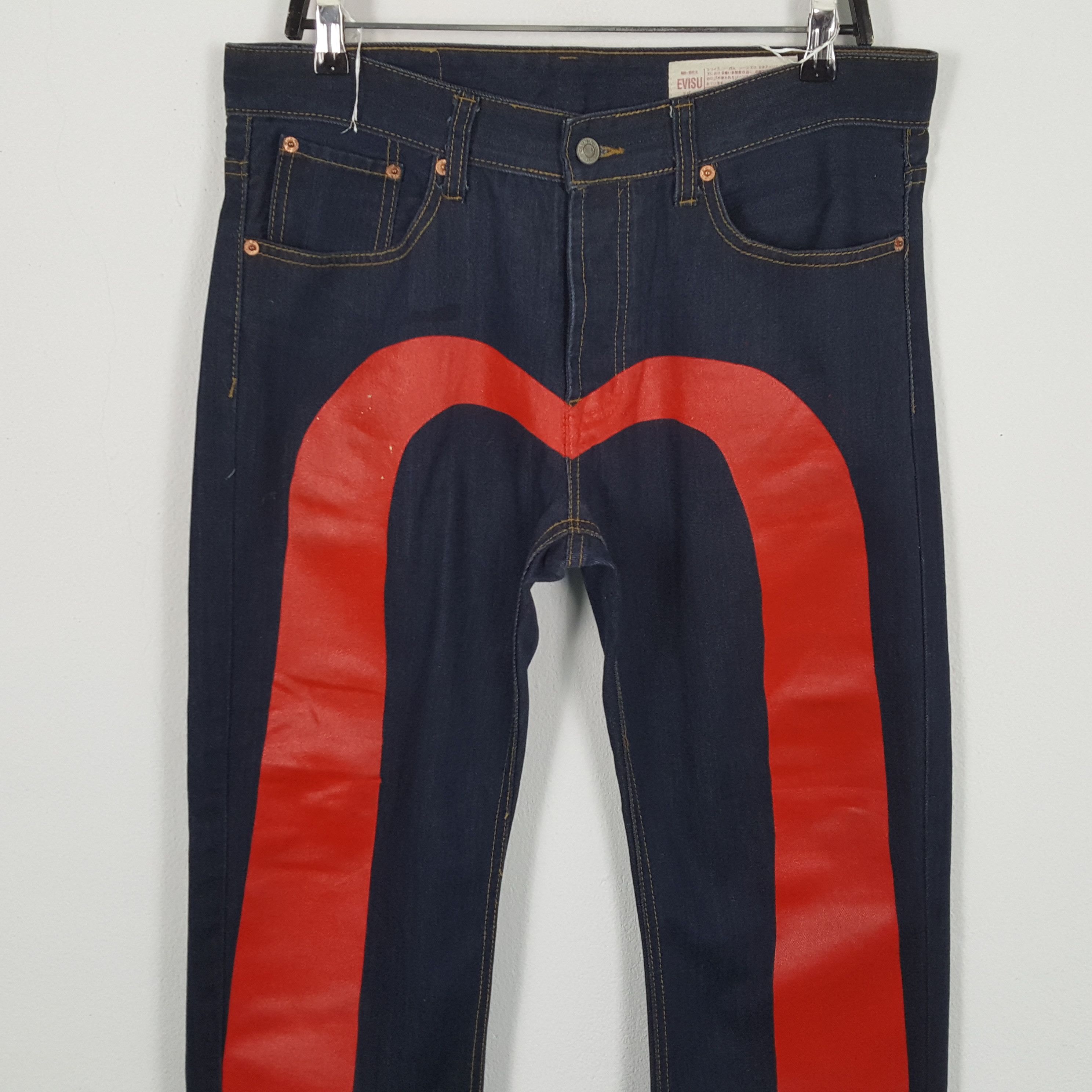 Japanese Brand × Vintage EVISU Japanese Brand Streetwear Custom Daicock Jeans Size US 34 / EU 50 - 2 Thumbnail