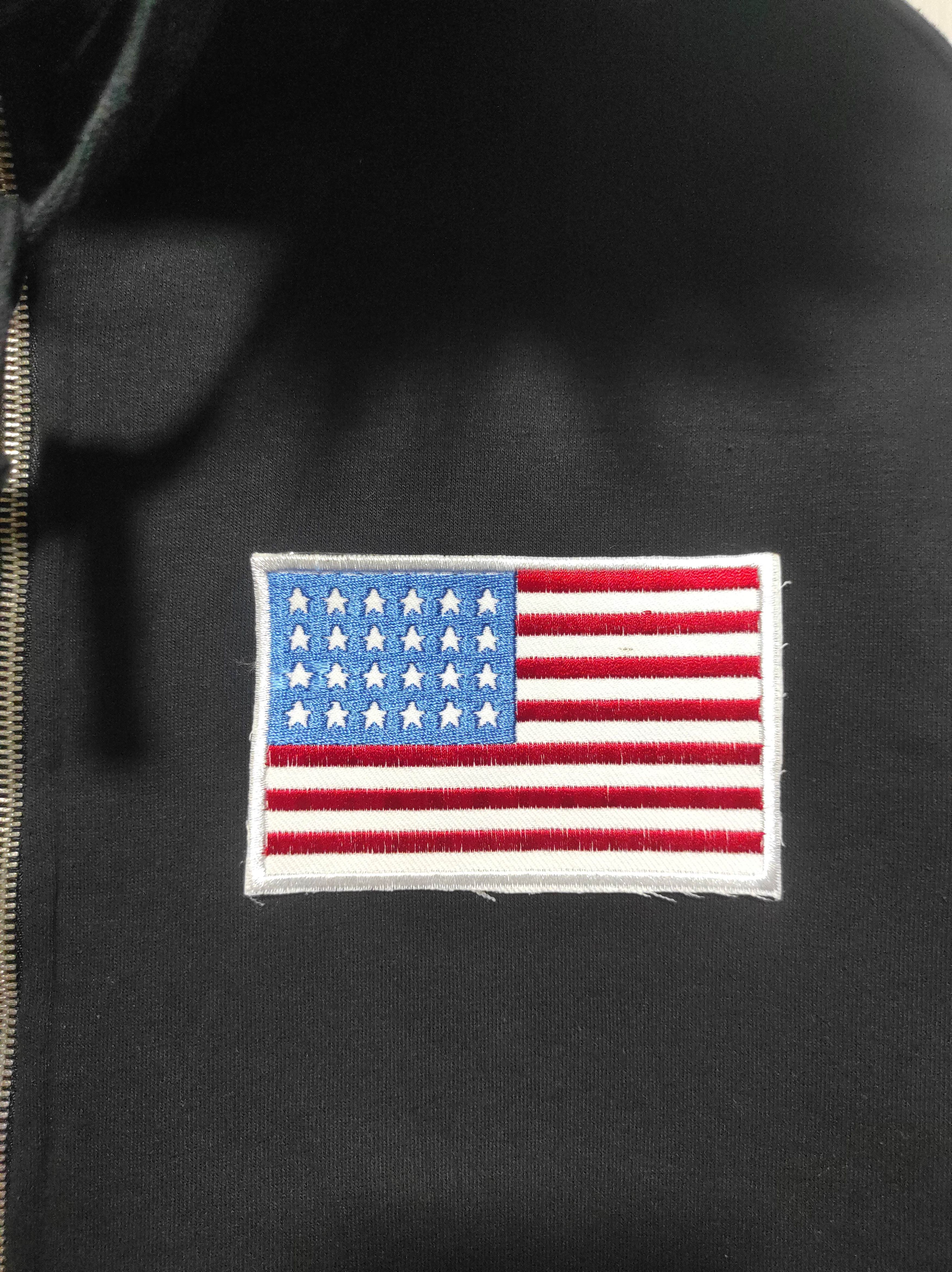 Japanese Brand Clride. N USA flag Sherpa Zipper Fur Hoodie Size US M / EU 48-50 / 2 - 5 Thumbnail