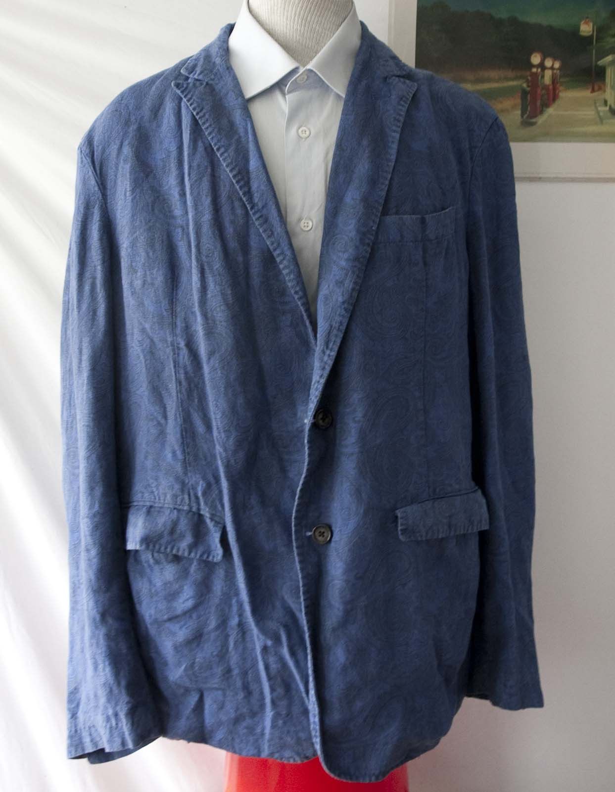 Etro Etro Jacket Paisley Size 2XL Surgeon Cuff Blue Size US XXL / EU 58 / 5 - 1 Thumbnail
