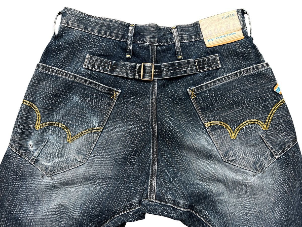 Edwin Vintage Edwin Function Buckle Back Baggy Denim Jeans 33x31 Size US 33 - 7 Thumbnail