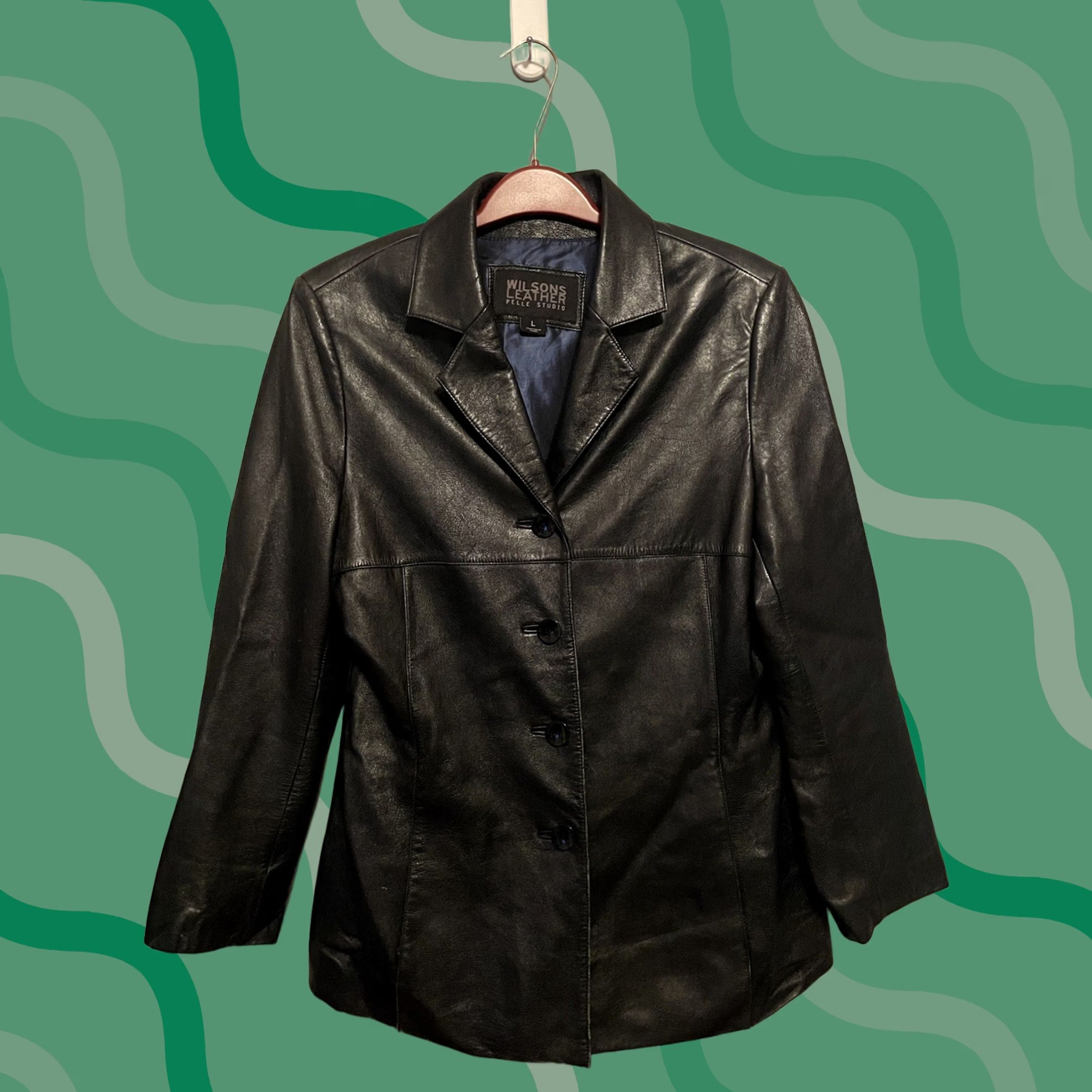 Vintage VINTAGE Wilsons Leather Jacket Black Women's L Jacket Leather Woman 28" 18" Pit to Pit Size L / US 10 / IT 46 - 1 Thumbnail