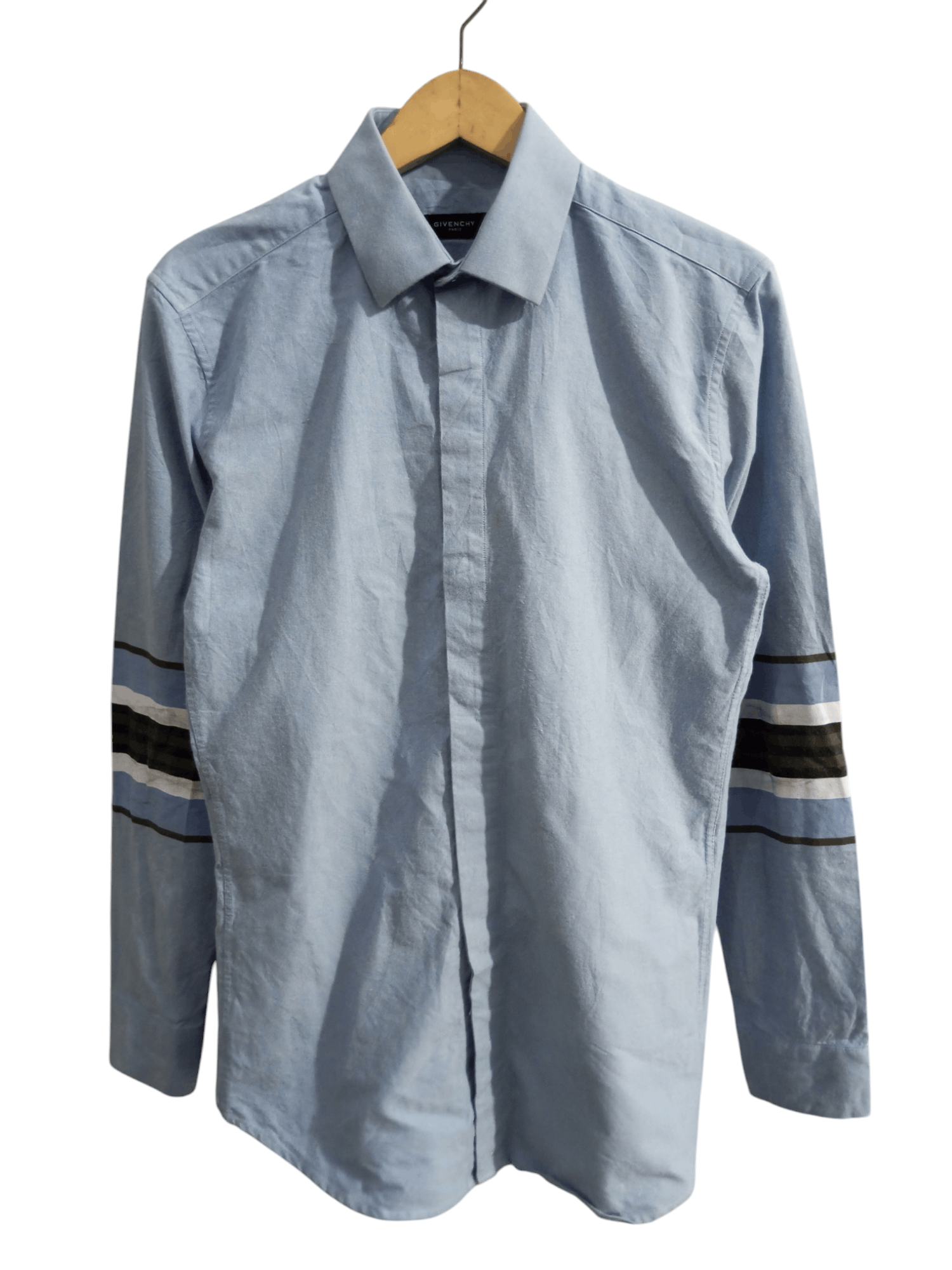 Givenchy Givenchy paris button up sleeve stripe long sleeve shirt Size US M / EU 48-50 / 2 - 1 Thumbnail