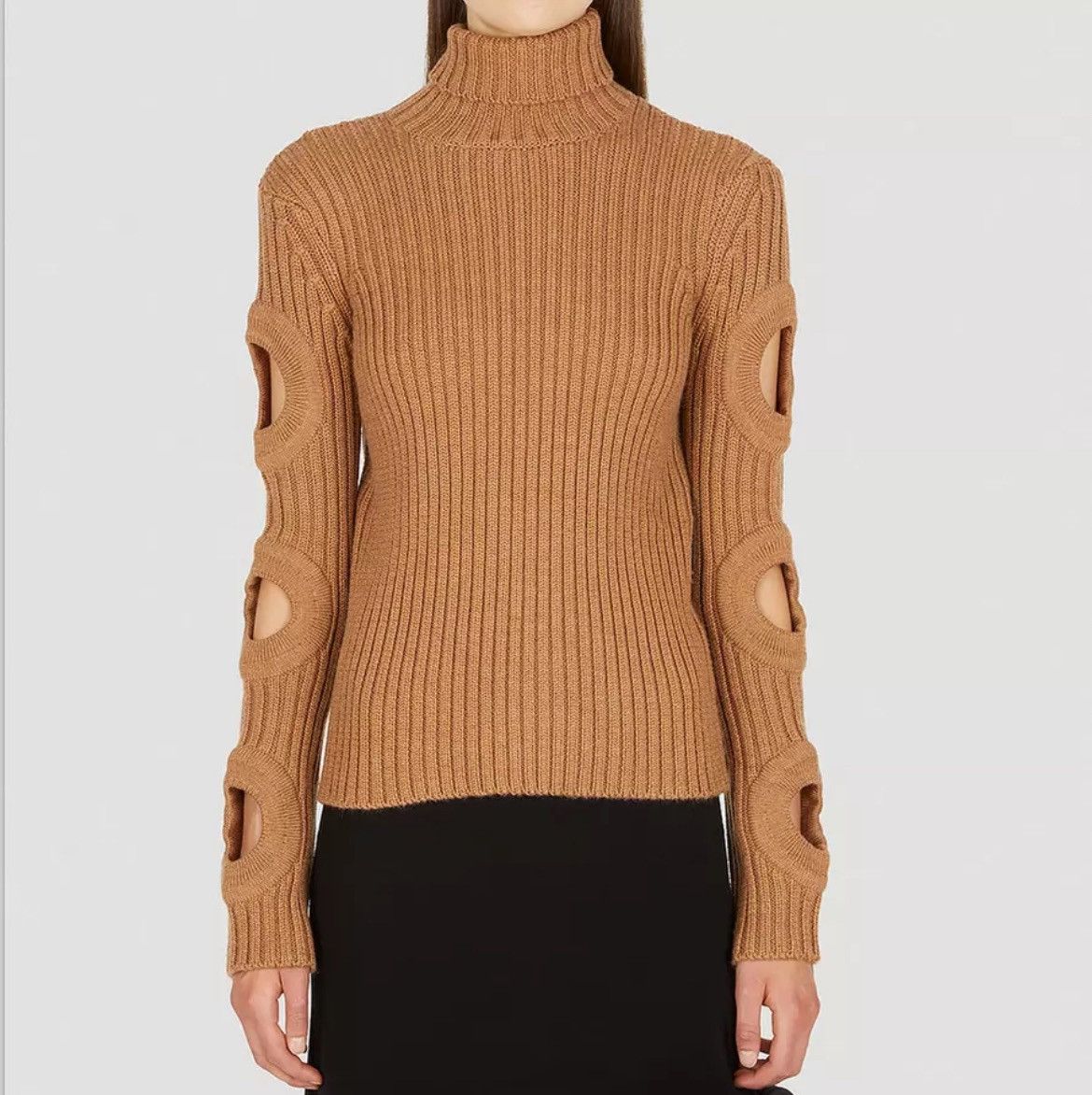 JW Anderson J. W. Anderson Cutout Sleeve Turtleneck Sweater Size S / US 4 / IT 40 - 1 Thumbnail