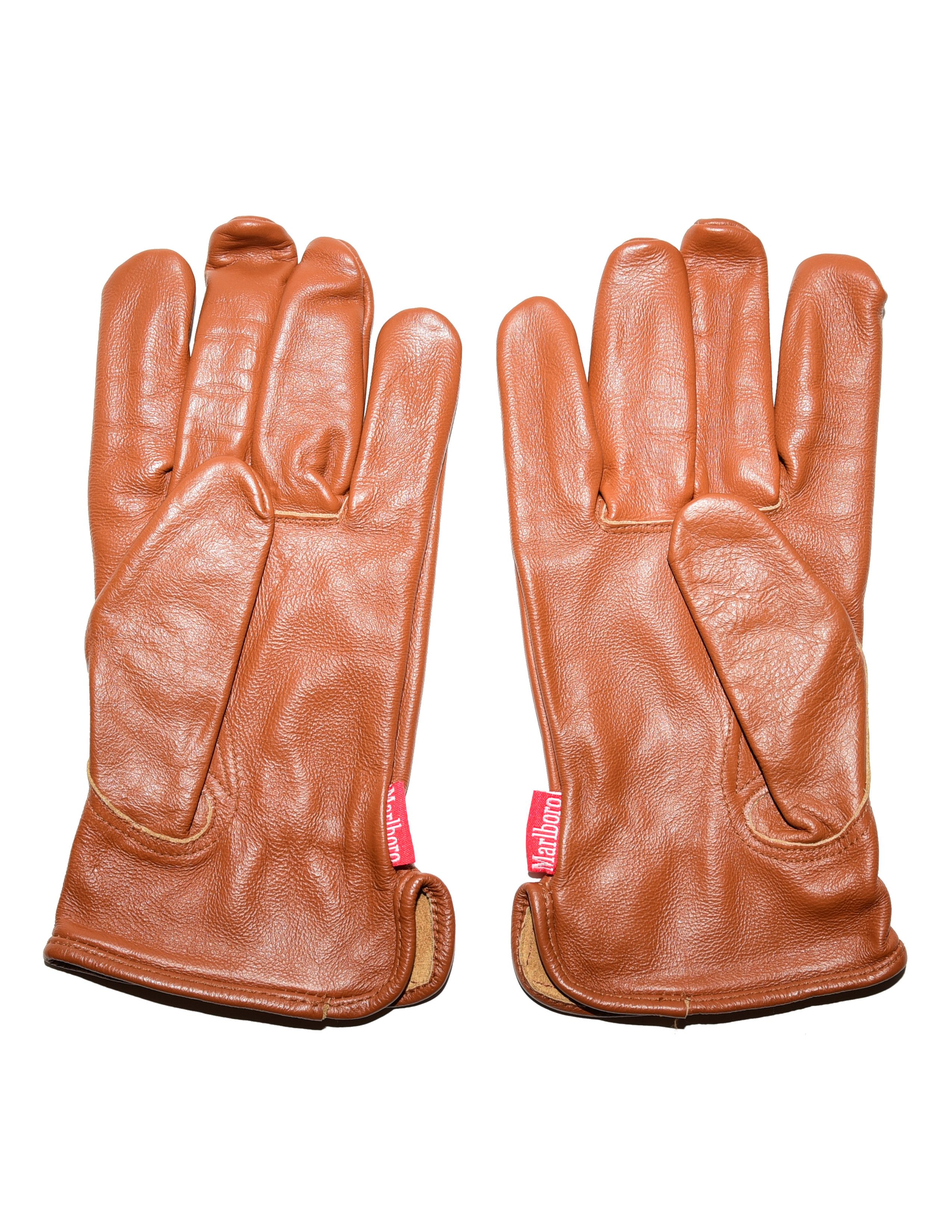 Marlboro × Vintage Vintage Marlboro Leather Gloves Size ONE SIZE - 2 Thumbnail