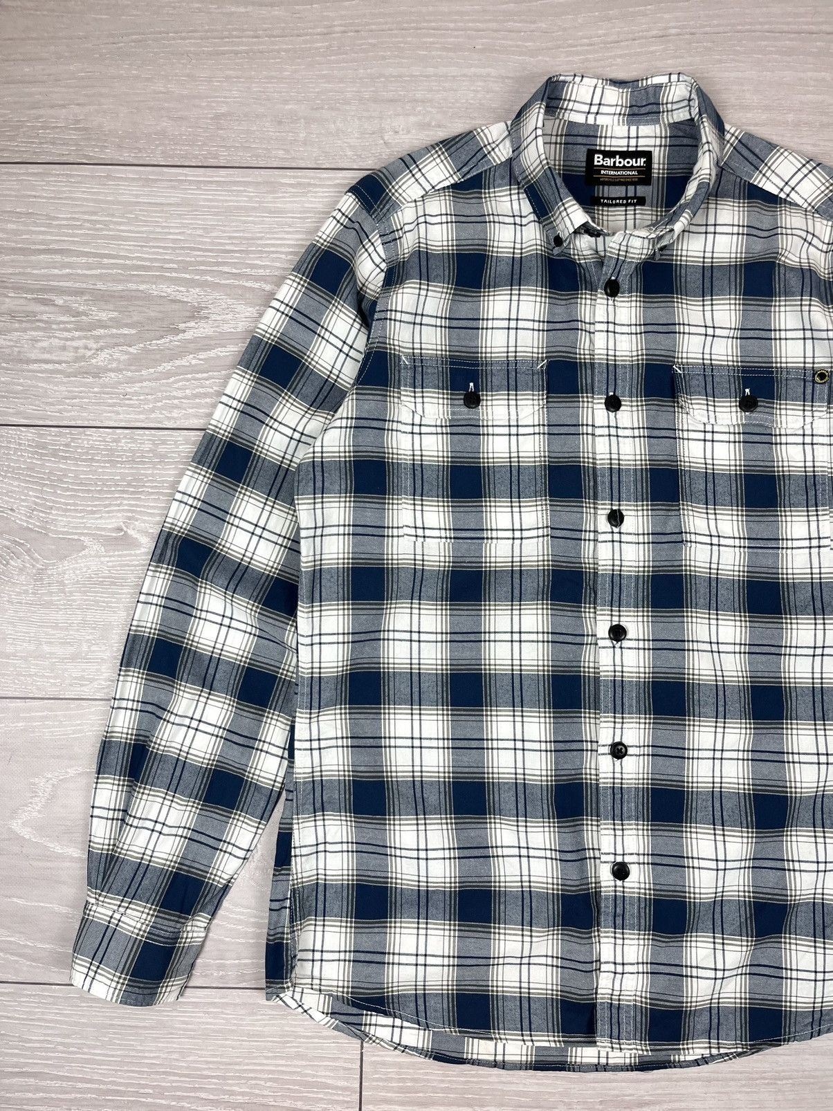 Barbour Barbour International Tailored Flannel Checkered Shirt Size US M / EU 48-50 / 2 - 4 Thumbnail