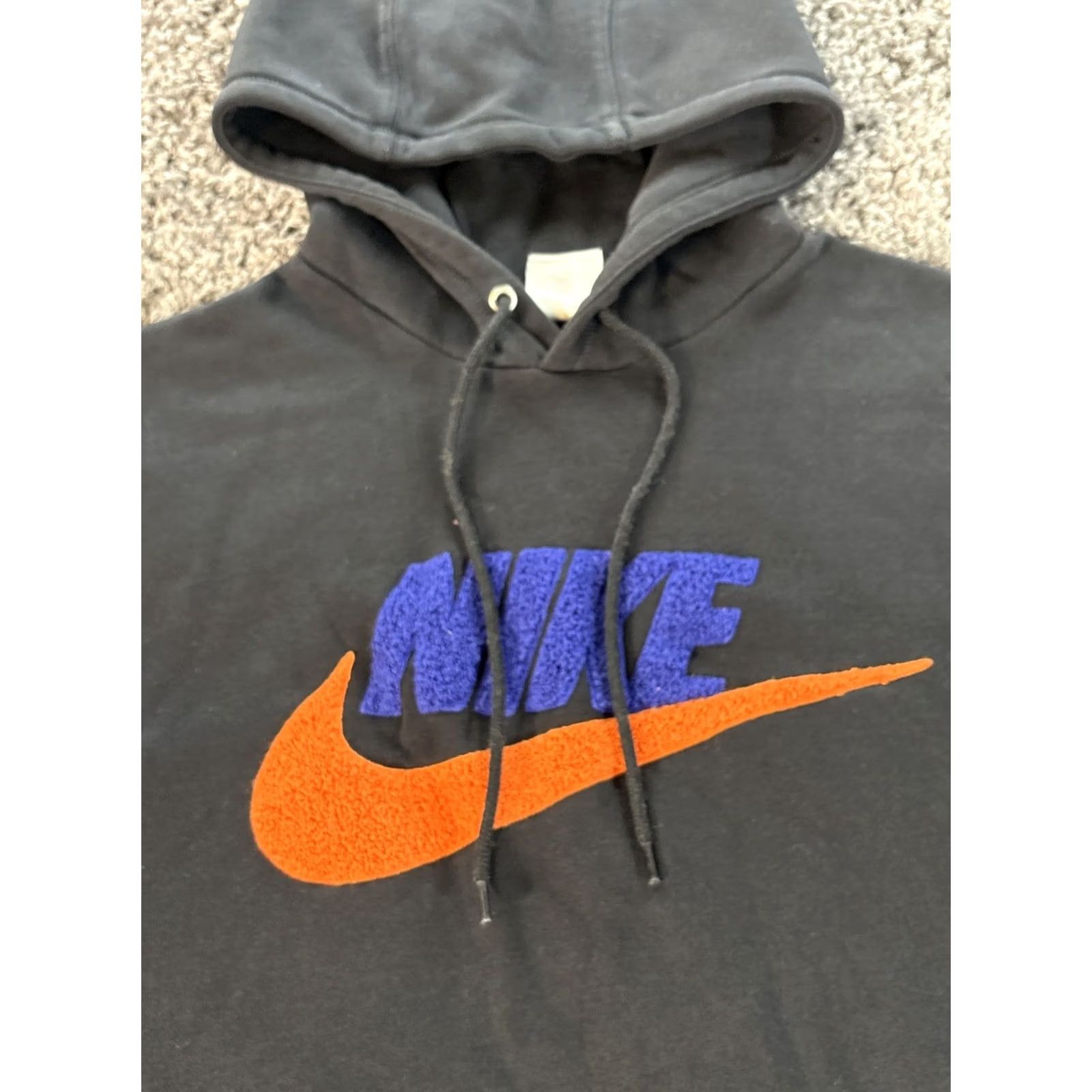 Nike Nike Men's Hoodie Shirt Pullover Fleece Black Orange FN3104-010 Size M Nike Sportswear Size US M / EU 48-50 / 2 - 4 Thumbnail