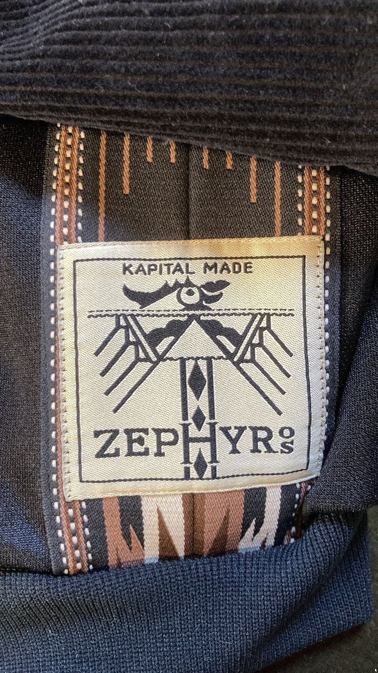 Kapital Kapital corduroy black kochi zephyr track jacket Size US S / EU 44-46 / 1 - 4 Thumbnail