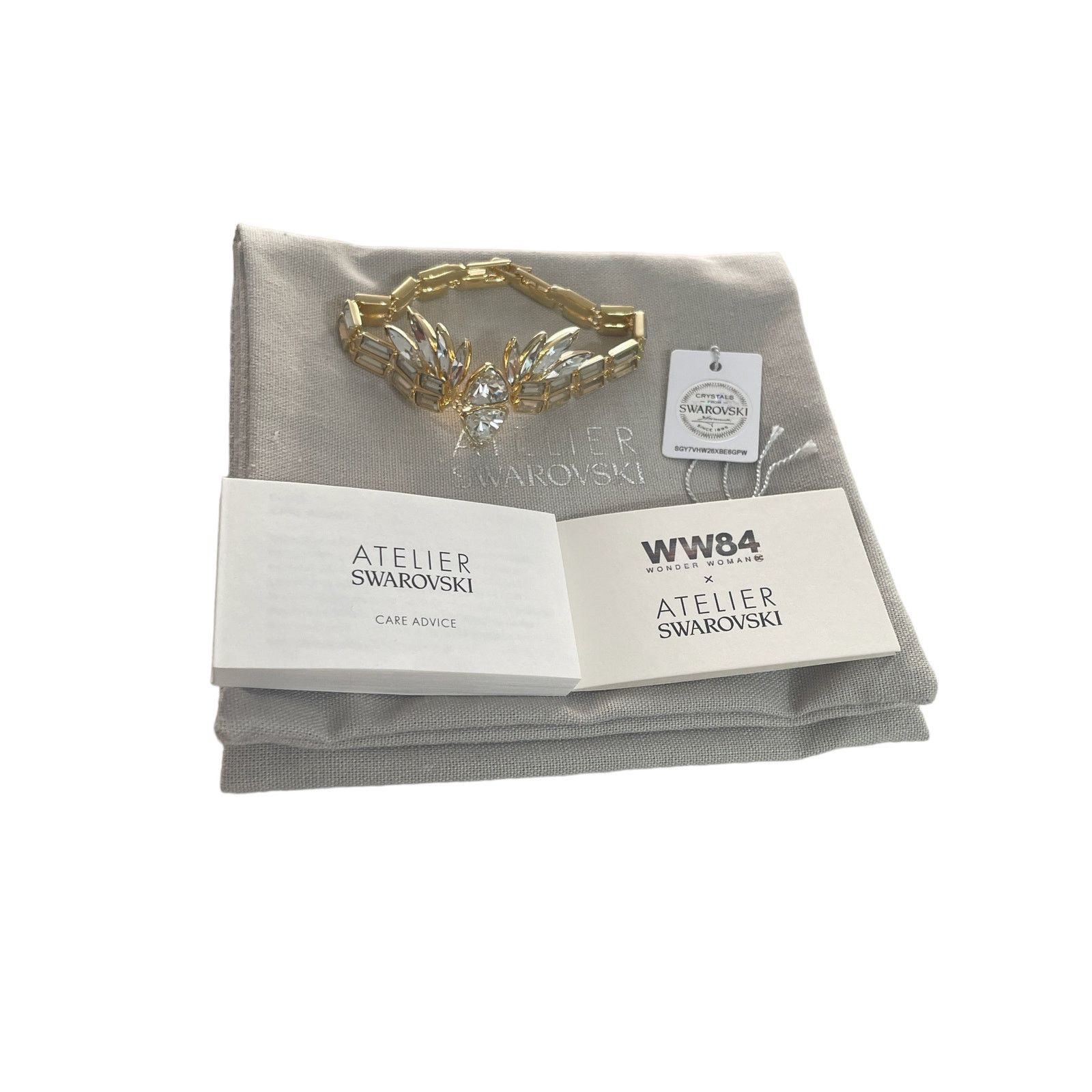 Swarovski Swarovski Wonder Woman bangle Gold tone Bracelet Size ONE SIZE - 4 Thumbnail