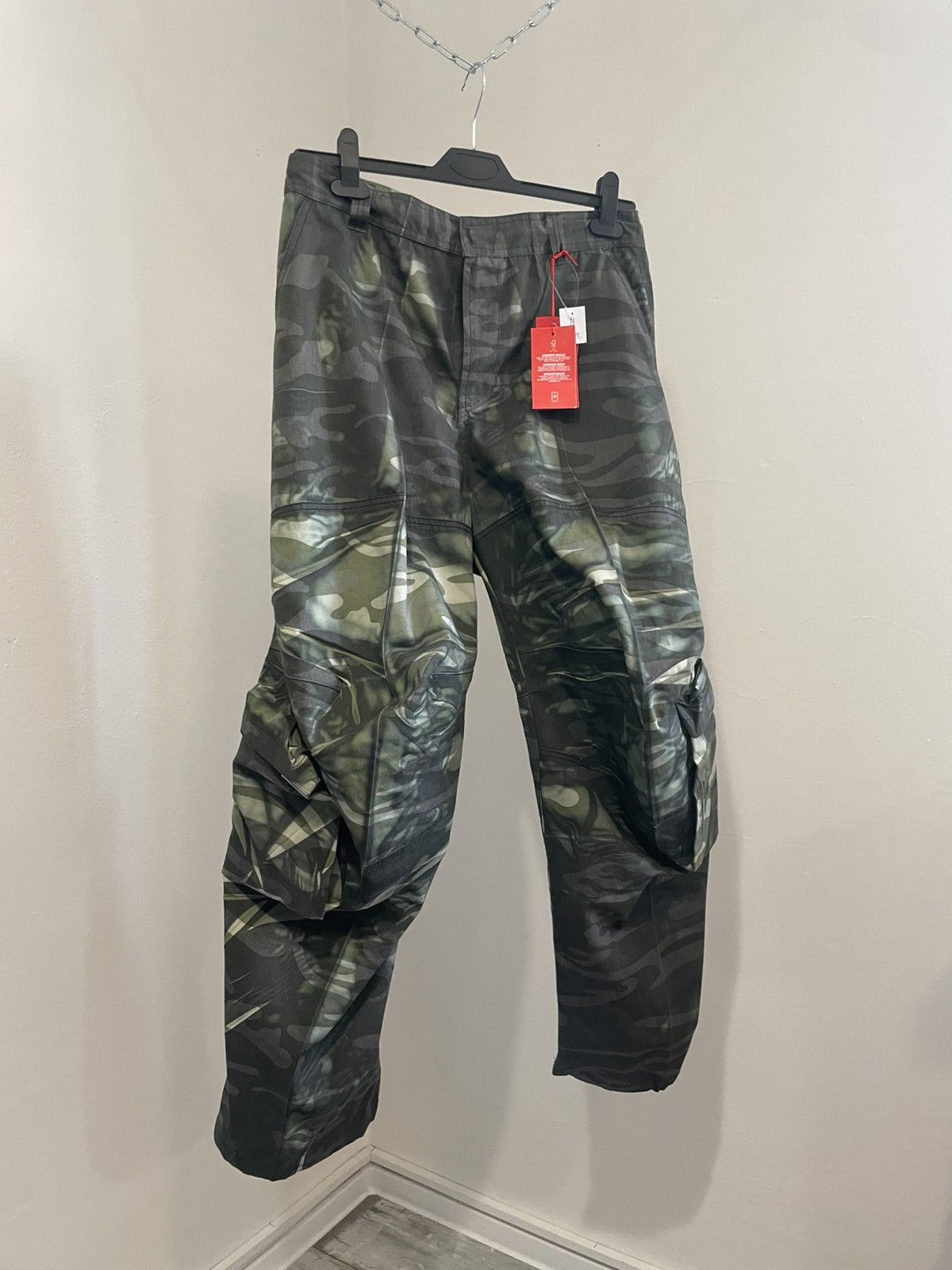 Diesel Diesel Creased Camo cargo Pants Size US 31 - 1 Thumbnail