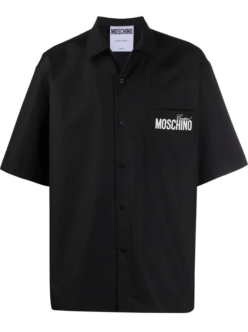 Moschino 2019 Moschino Oversized Logo Shirt Size US M / EU 48-50 / 2 - 1 Thumbnail