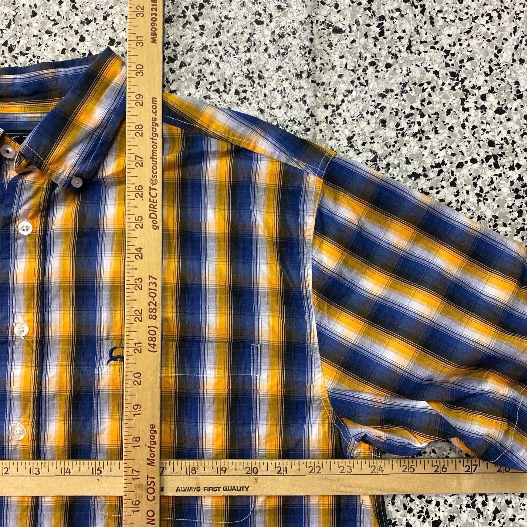Vintage Cinch Mens Shirt Large Western Blue Yellow Plaid Button-Up Casual Workwear Western Plaid Shirt Mens L Blue Size US L / EU 52-54 / 3 - 3 Thumbnail