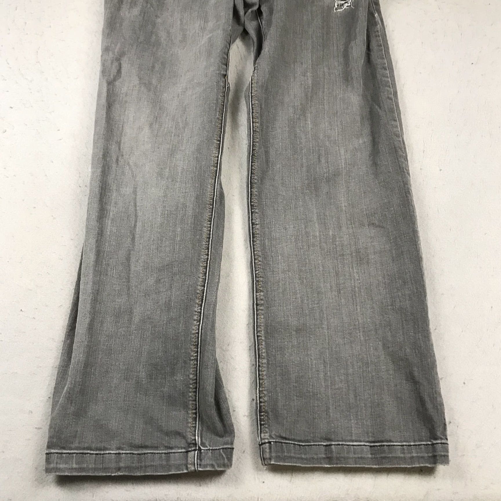 Prana prAna Jeans Mens 35x32 Gray Axiom Denim Casual Straight Leg Outdoor Cotton Denim Regular Men Size US 35 - 3 Thumbnail