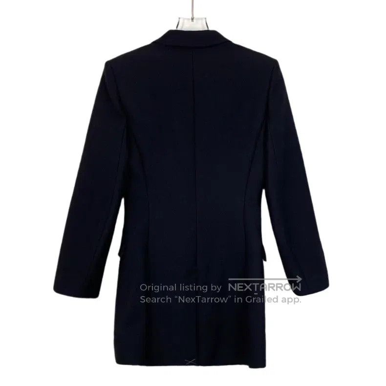 Hermes Hermes Black V-neck Double-breasted Tailored Blazer Size XXS / US 00 / IT 34 - 2 Thumbnail