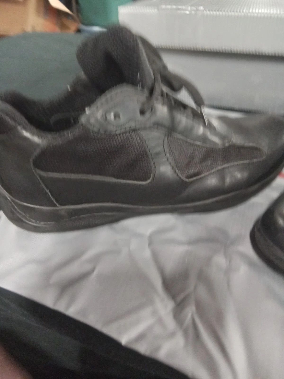 Prada Prada America's Cup Black Leather 12 Low Tops Size US 12 / EU 45 - 4 Thumbnail