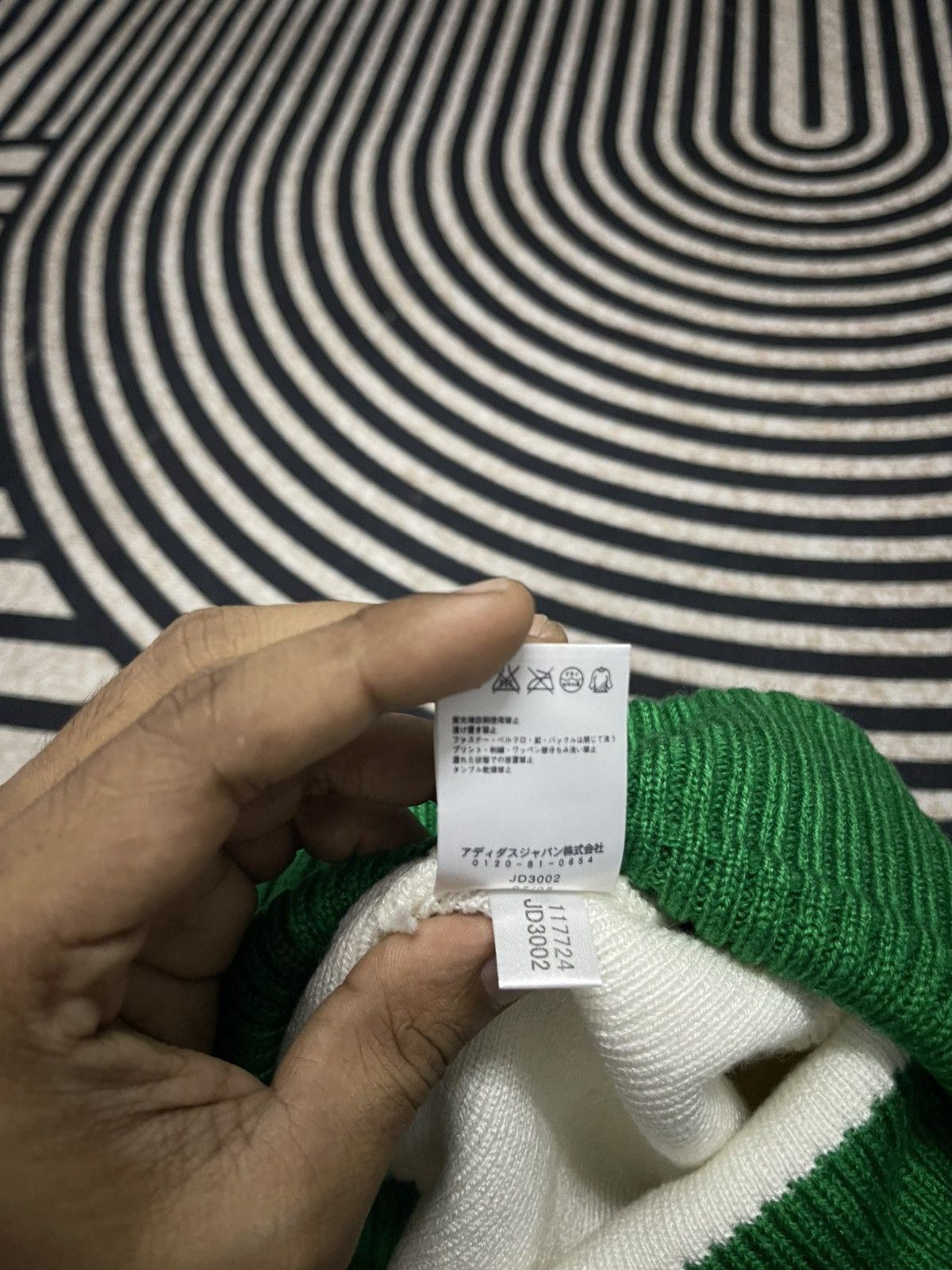 Adidas VINTAGE Y2K ADIDAS MULTICOLOUR BEANIE HAT Size ONE SIZE - 6 Thumbnail