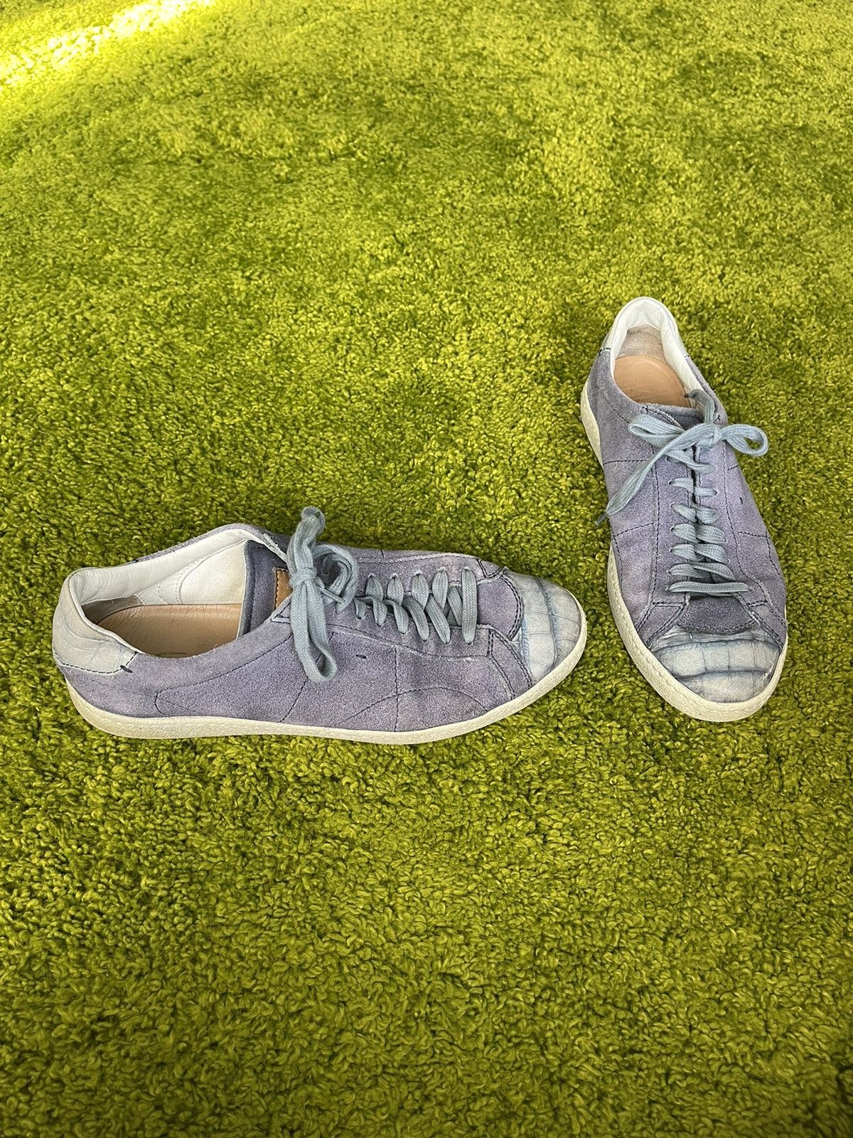 Designer × Genuine Leather × Santoni Santoni real suede leather sneakers Size US 7.5 / EU 40-41 - 1 Thumbnail