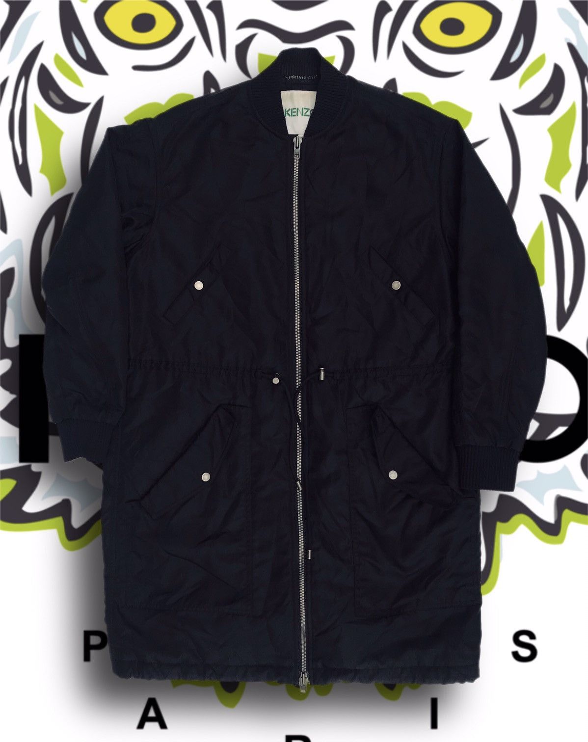 Kenzo Kenzo Paris Parka Jacket Womens Full ZIp Coat Long bomber Size S / US 4 / IT 40 - 2 Thumbnail