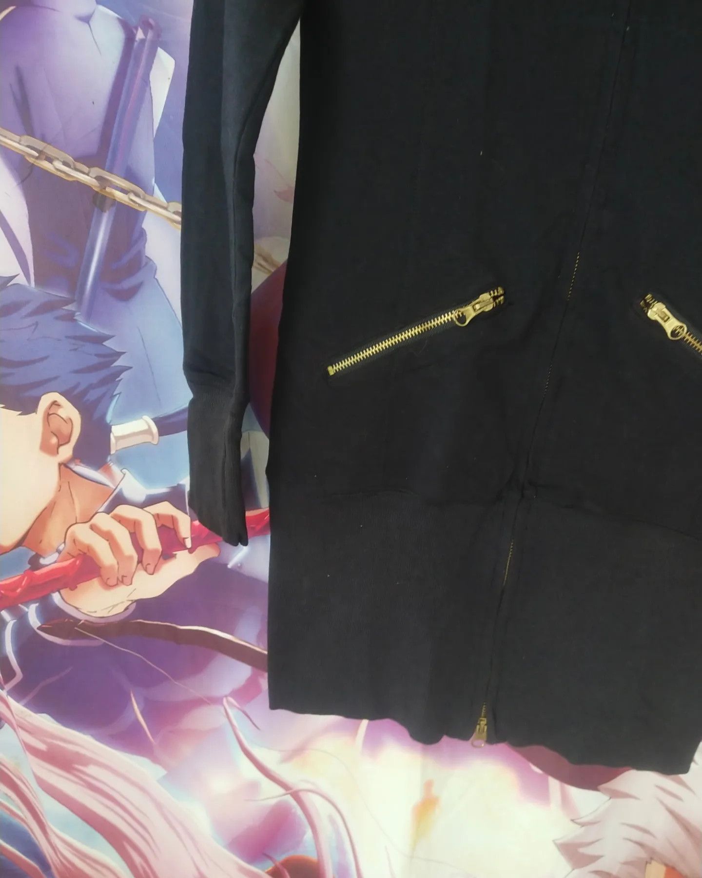 Japanese Brand Blue Strive Long Zip Cardigan Jacket Size M / US 6-8 / IT 42-44 - 2 Thumbnail