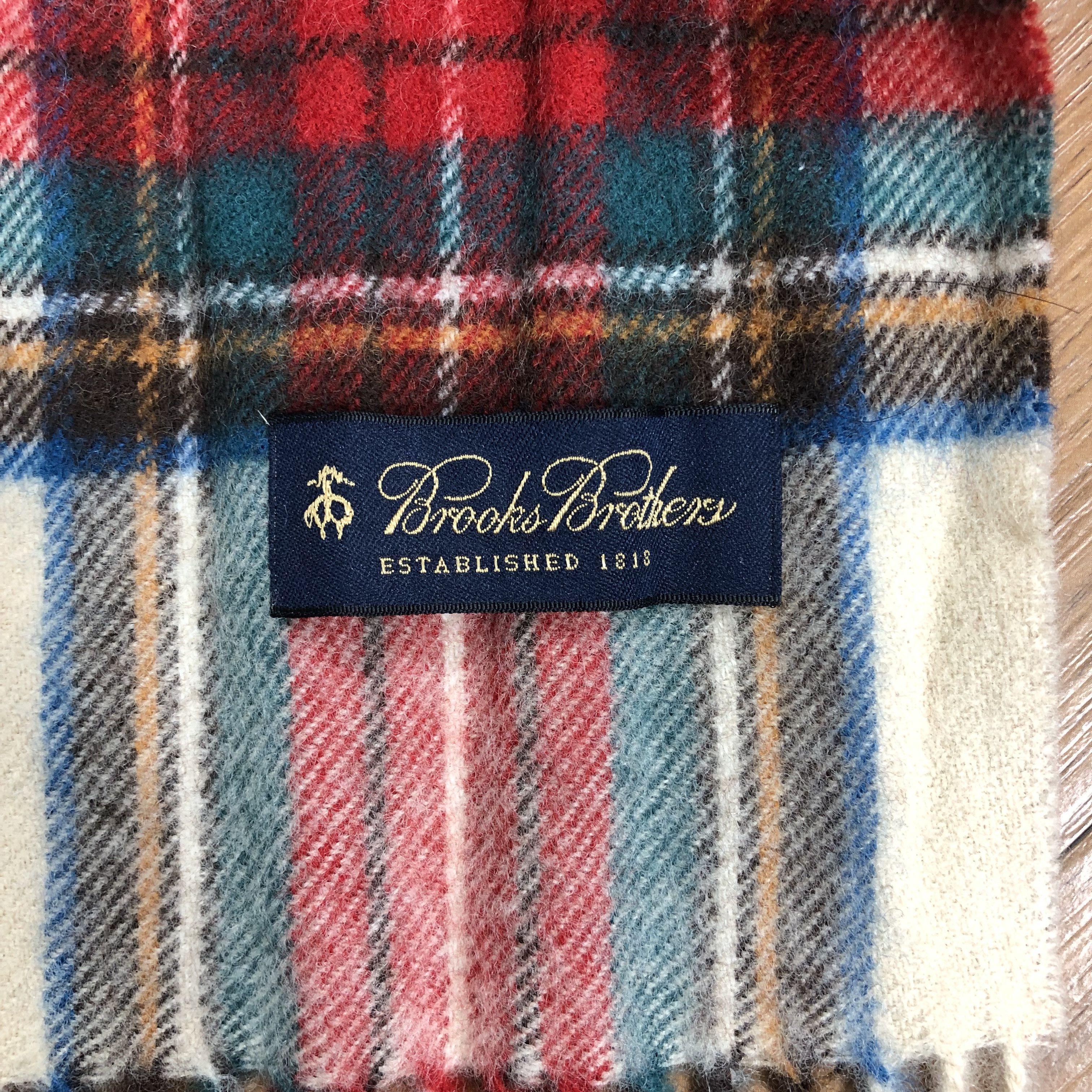 Brooks Brothers × Vintage Vintage Brooks Brother Scarf Muffler MF129 Size ONE SIZE - 3 Thumbnail