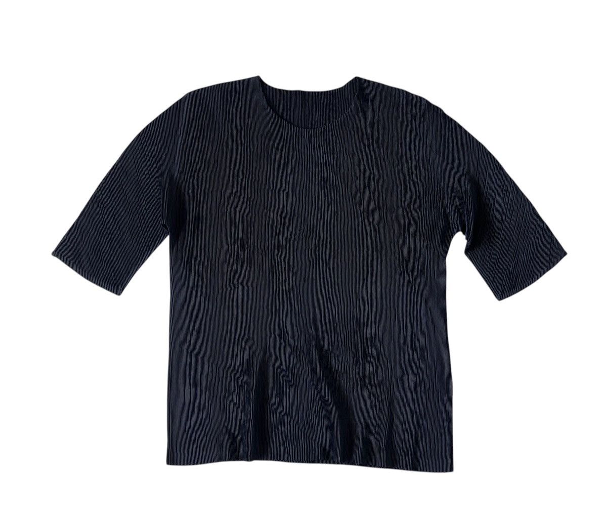 Pleats Please Issey Miyake Vintage issey miyake pleats please 3/4 black tee Size S / US 4 / IT 40 - 1 Thumbnail