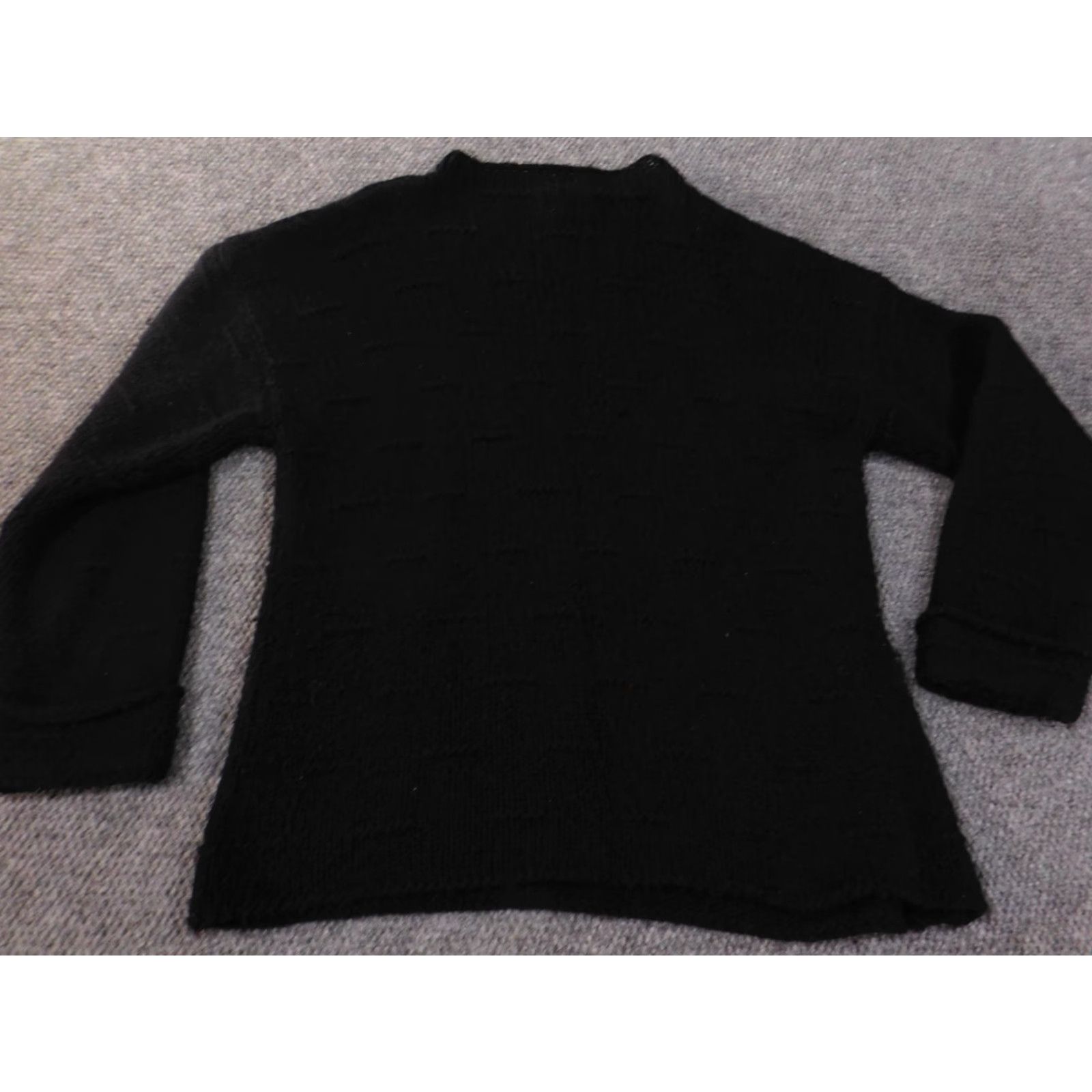 Coldwater Creek Coldwater Creek Sweater Black Womens Wool Acrylic Long Sleeve Turtleneck 3X Pullover Outdoor Geometric Knit Soft Comfort Plus Size Womens** Size XXL / US 16-18 / IT 52-54 - 6 Thumbnail